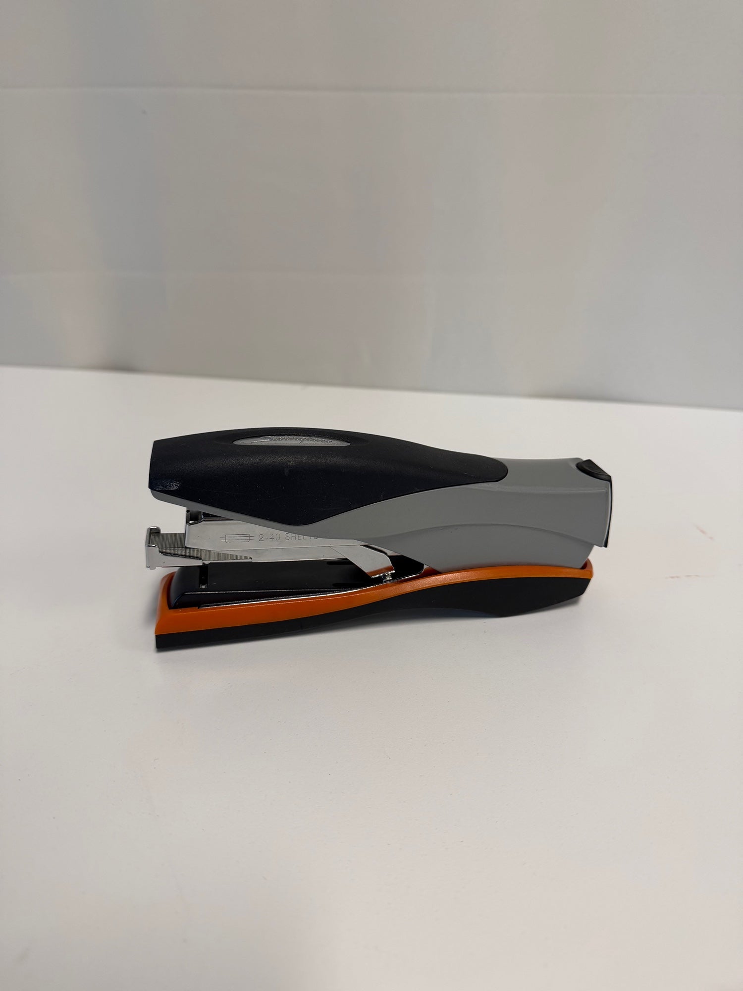 Swingline Optima Grip 40 Sheet Stapler Black Grey Orange