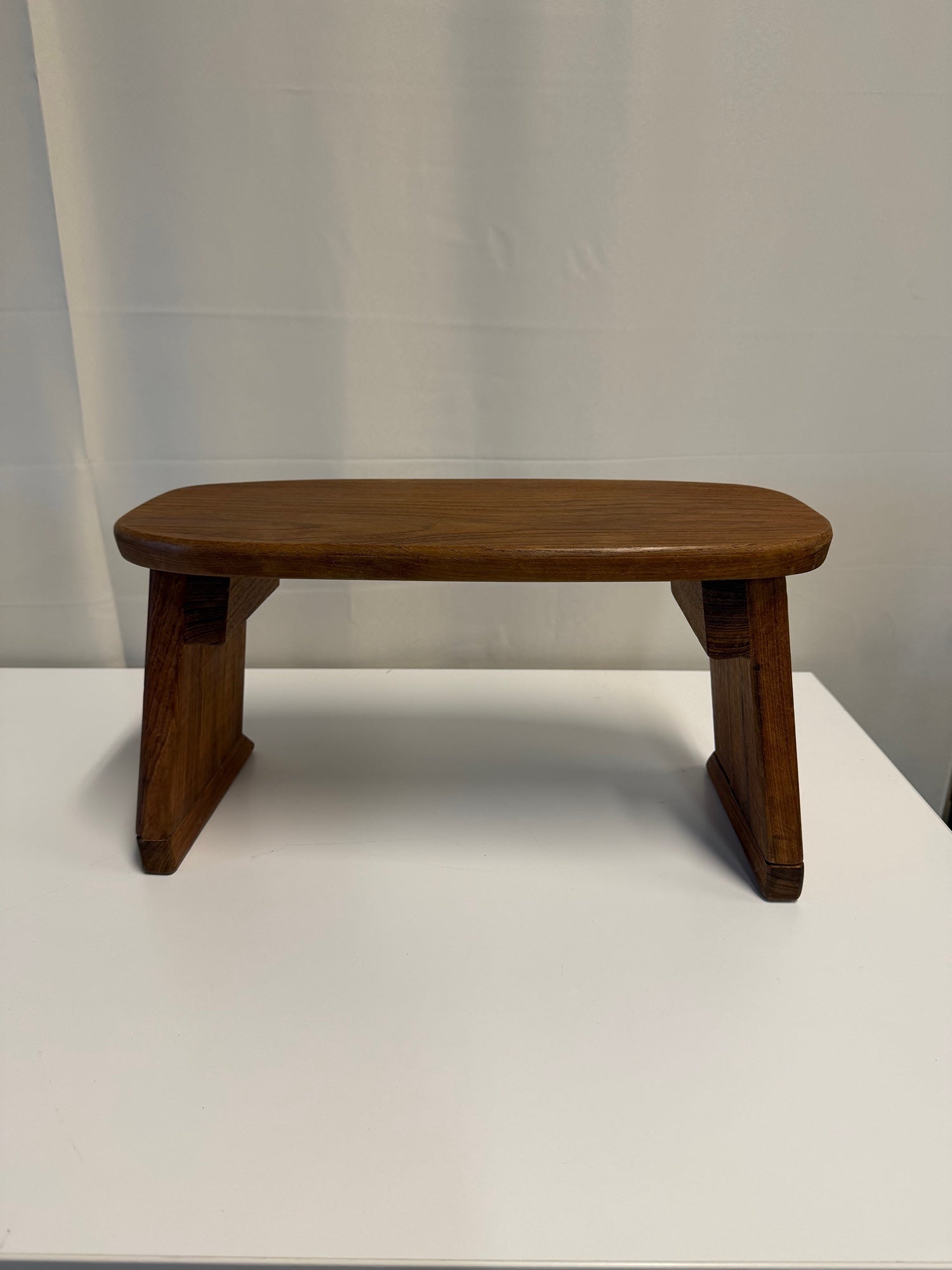 Rustic Hardwood Accent Stool