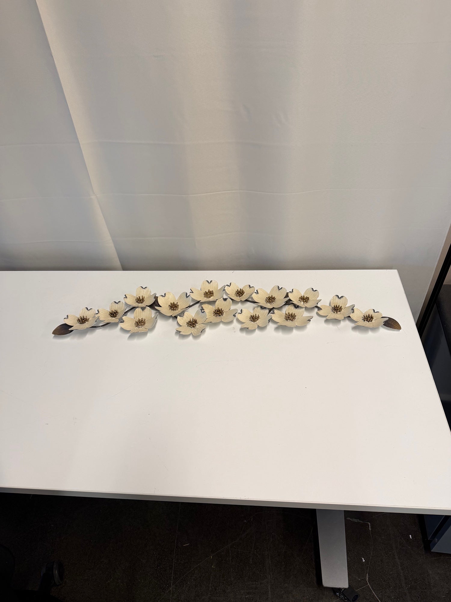 Botanical Flower Motif Wall Art Sculpture