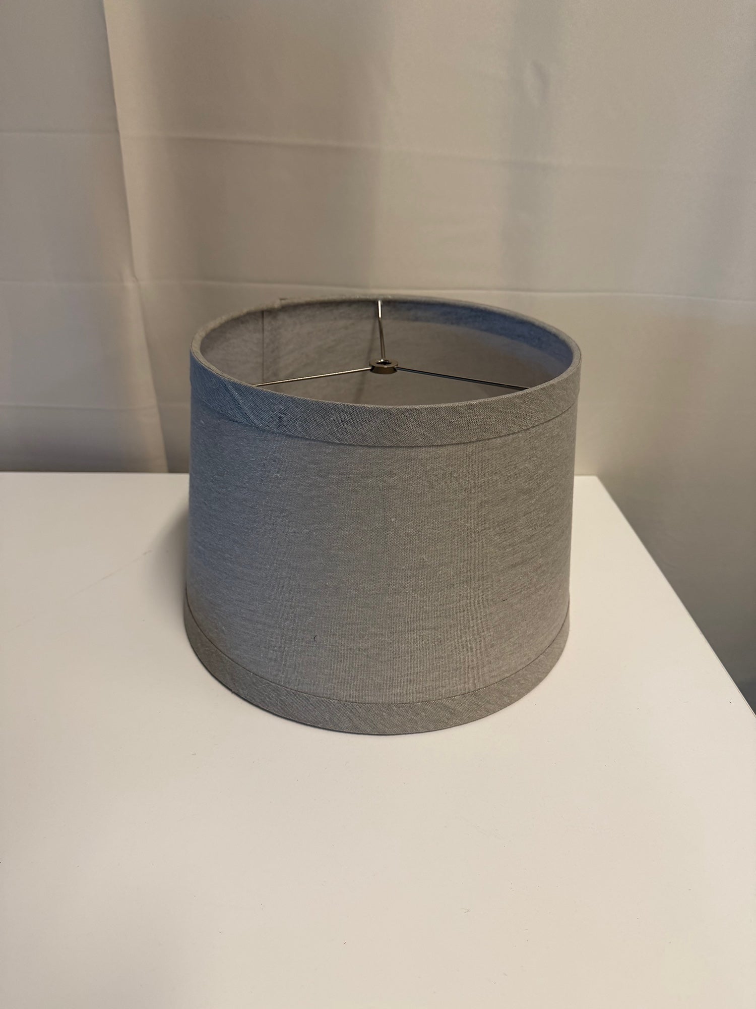 Modern Grey Fabric Cylindrical Lampshade