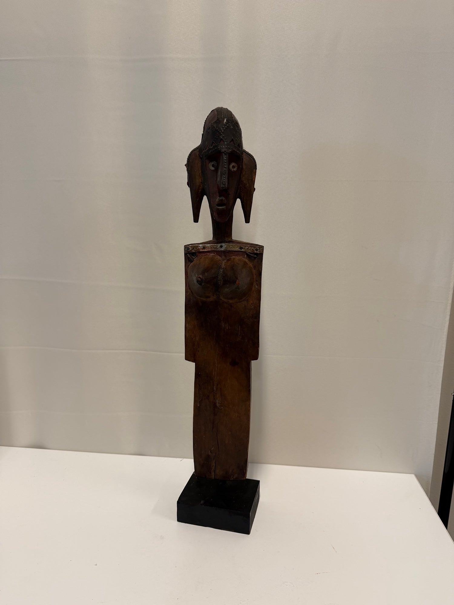 Mali Bamana Hand-Carved Female Marionette Sculpture