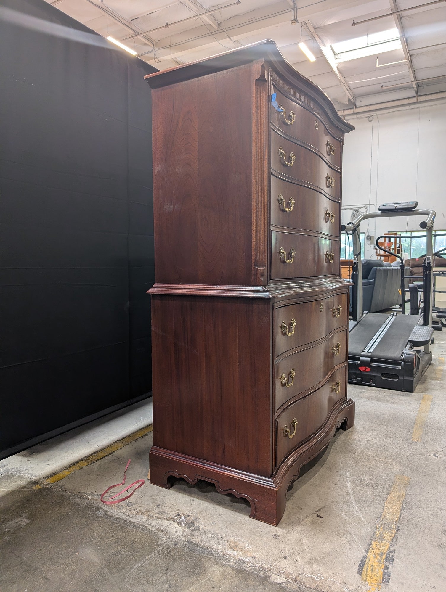 Lexington Seven-Drawer Wood Dresser with Brass Hardware