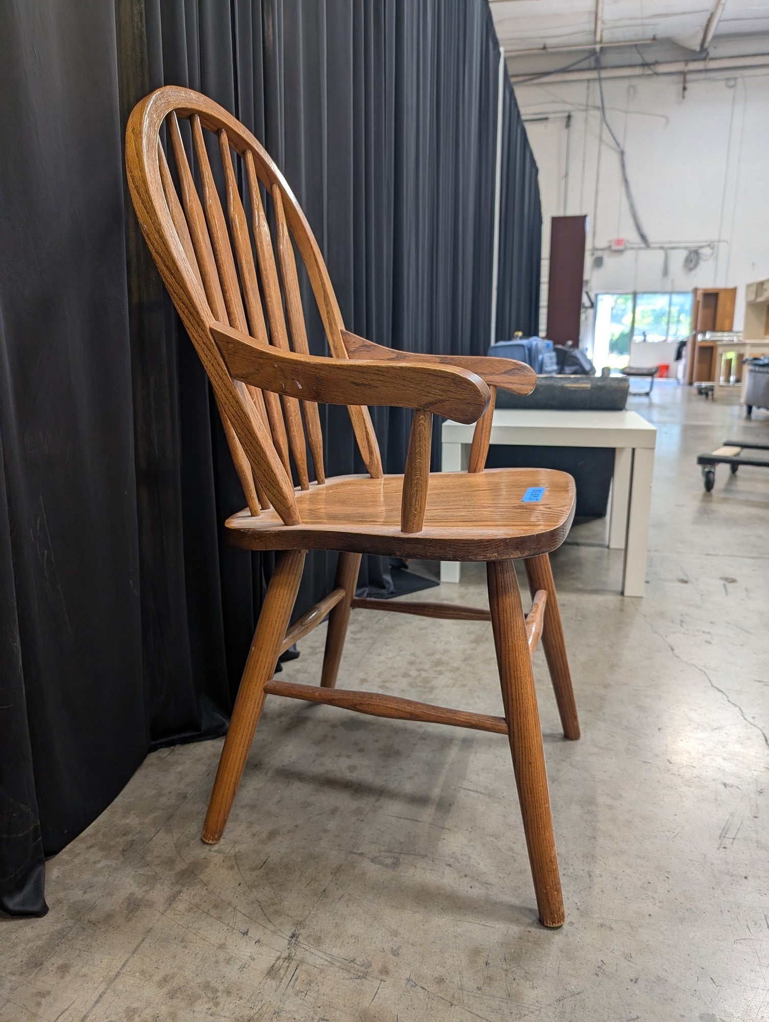 Vintage Windsor Armchair in Oak Wood