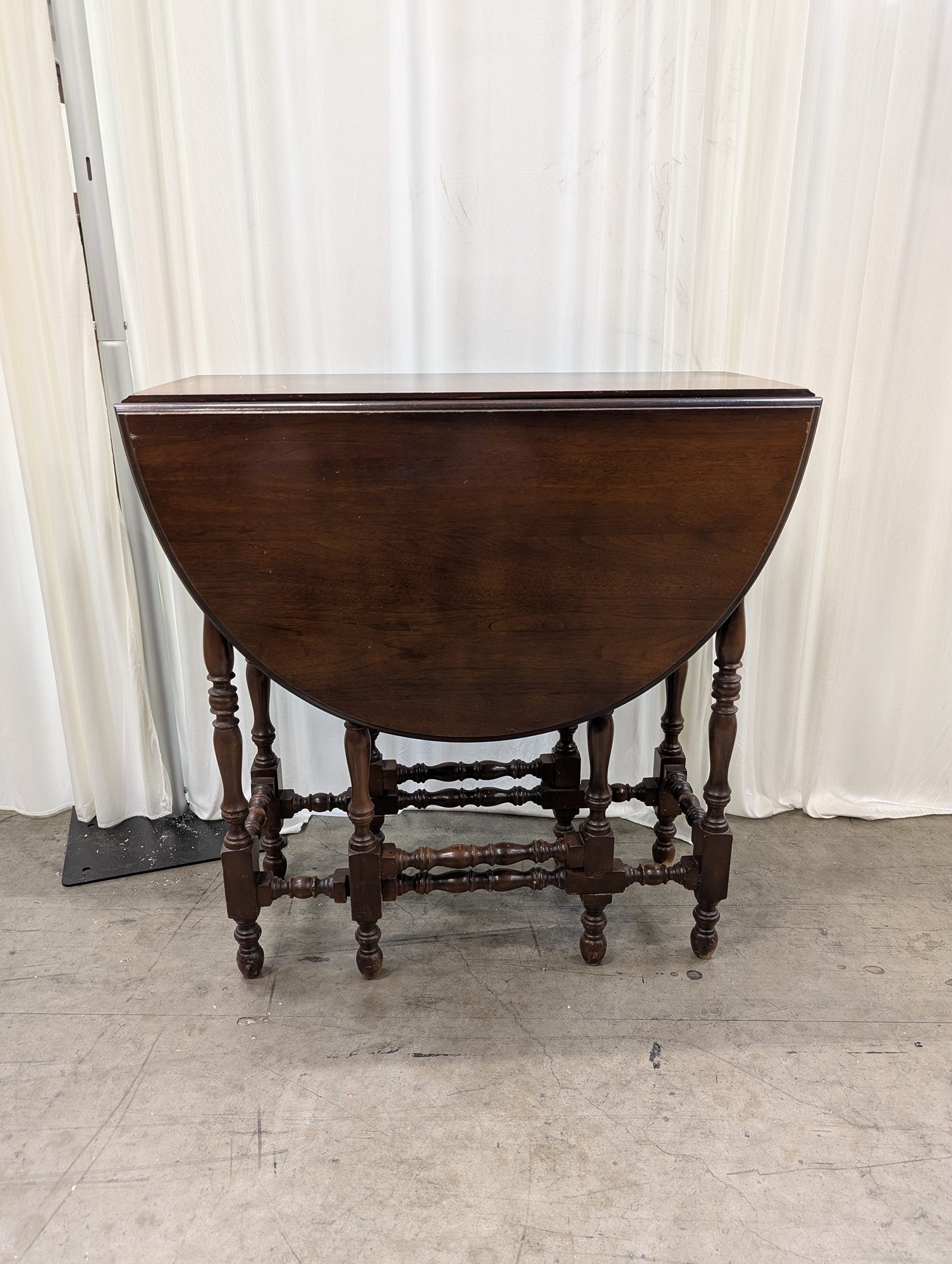 Vintage Walnut Gateleg Dining Table