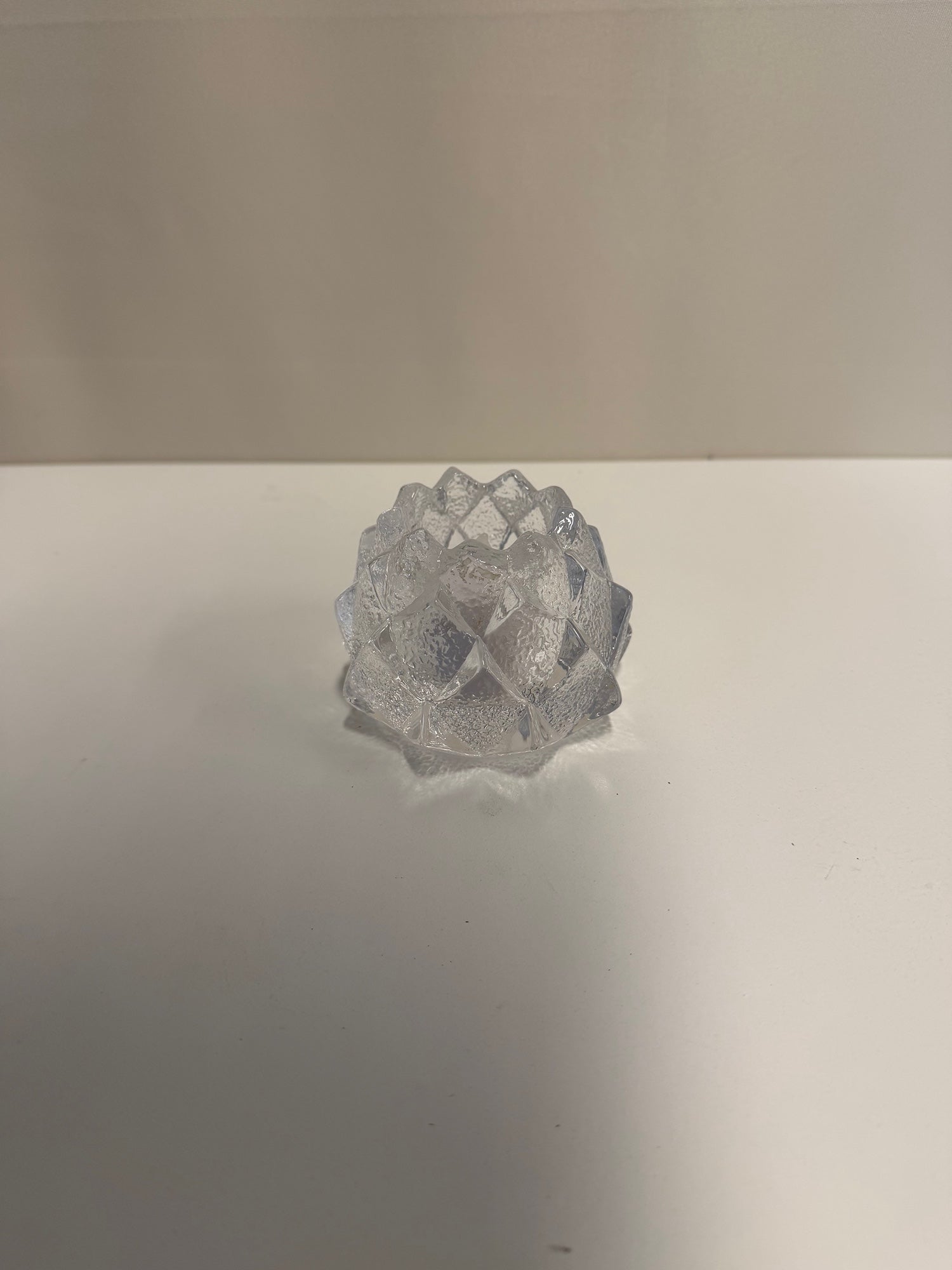 Textured Glass Votive Holder Tealight Candle Lantern