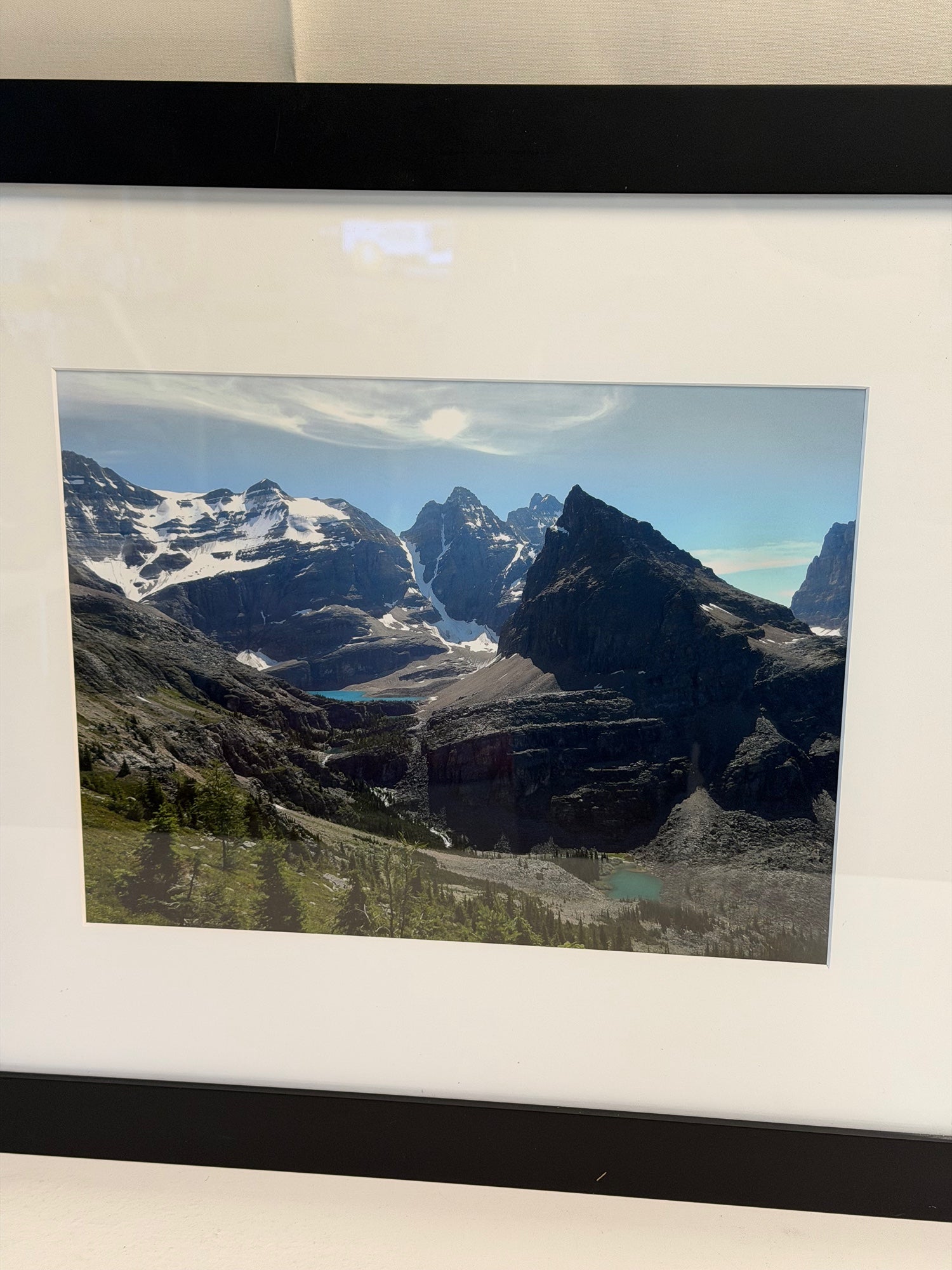 Scenic Mountain Landscape Framed Wall Art