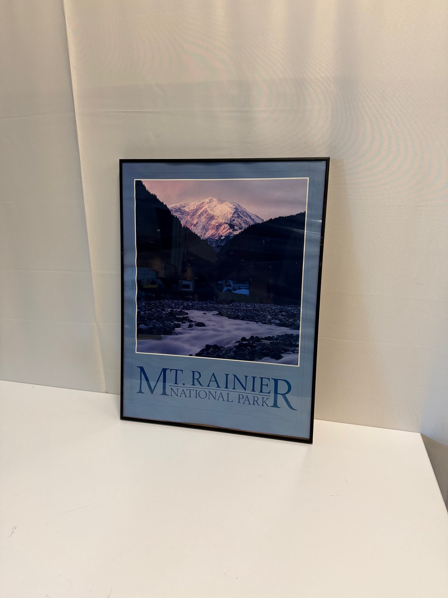 Mt. Rainier National Park Scenic Framed Landscape Print