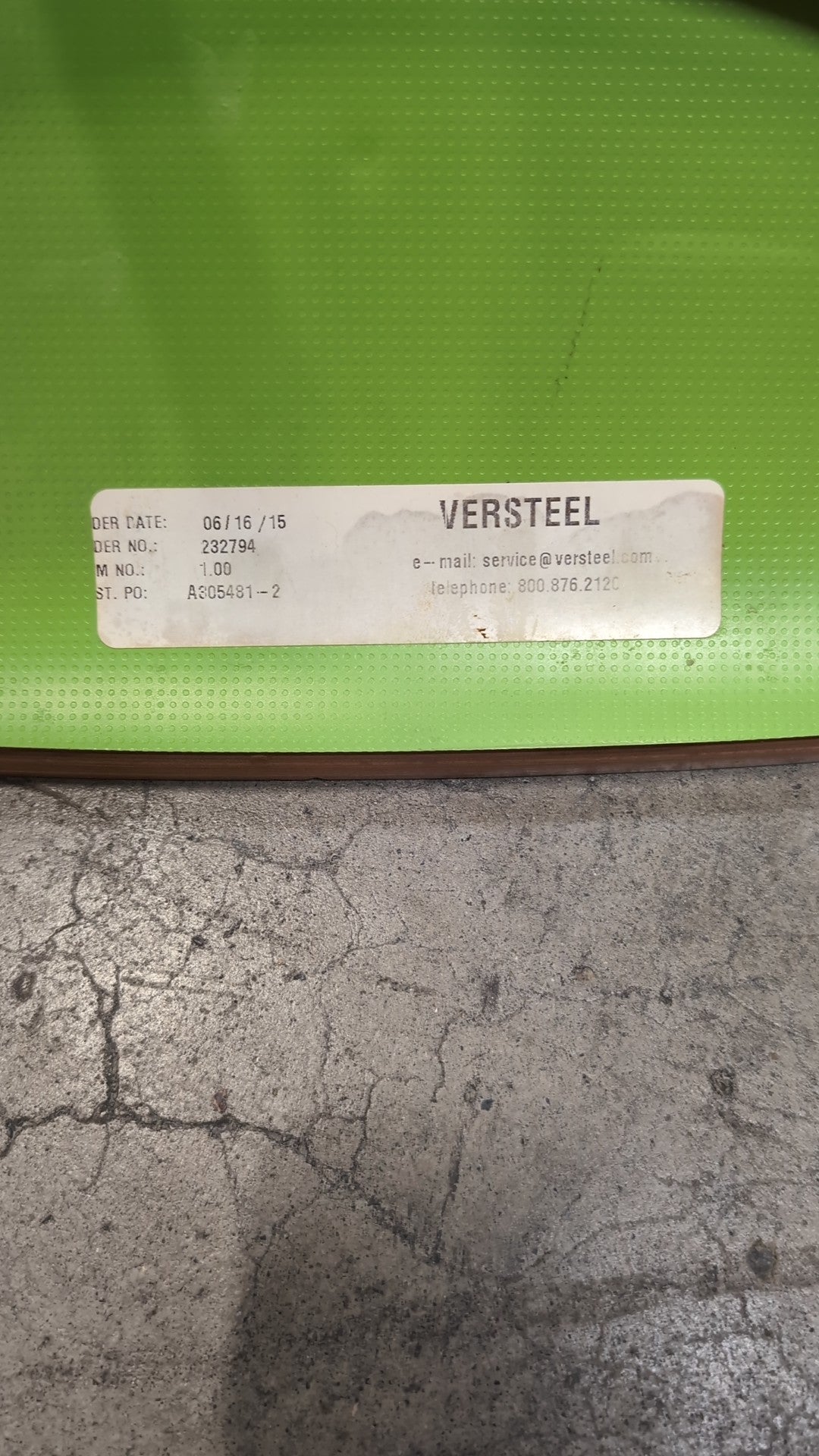 Versteel Lime Green Sled Base Chair
