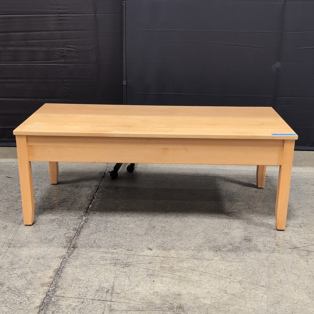 Natural Maple Rectangular Coffee Table