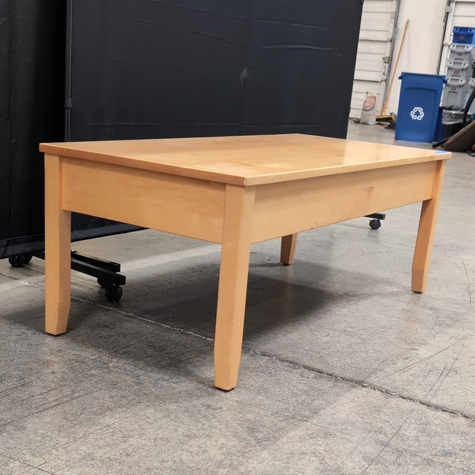 Natural Maple Rectangular Coffee Table
