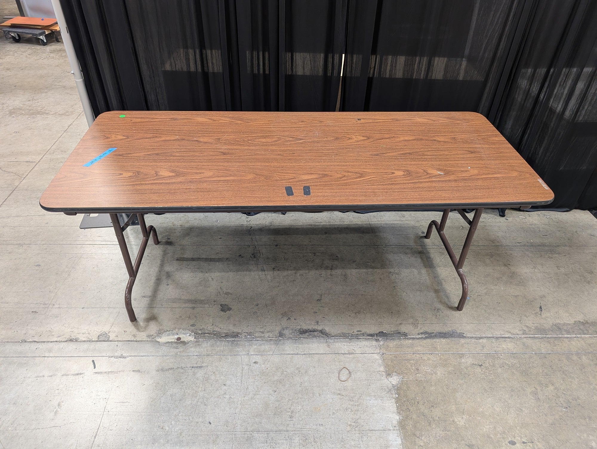 Brown Laminate Rectangular Folding Table