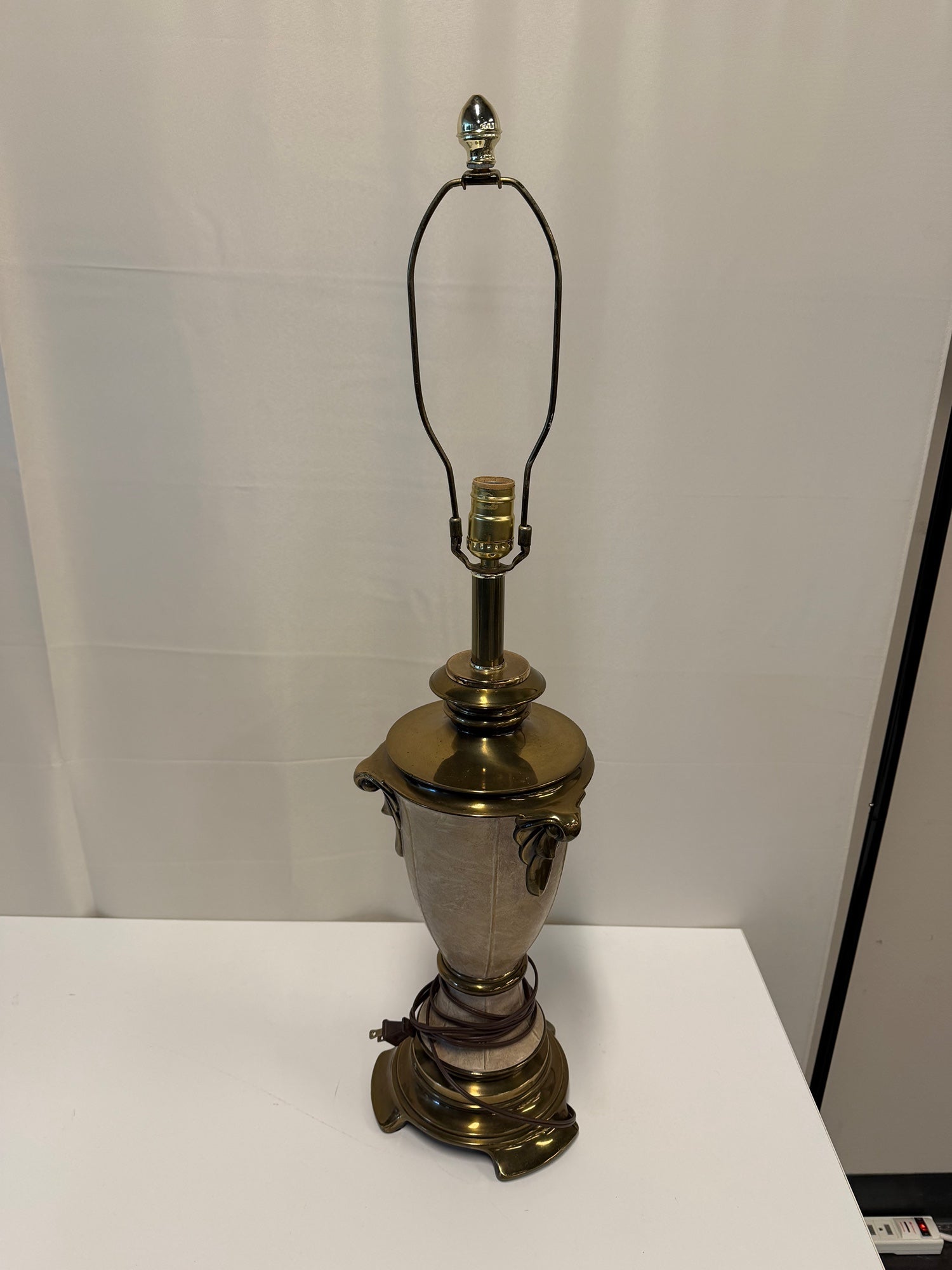 Neoclassical Urn Table Lamp in Antique Brass