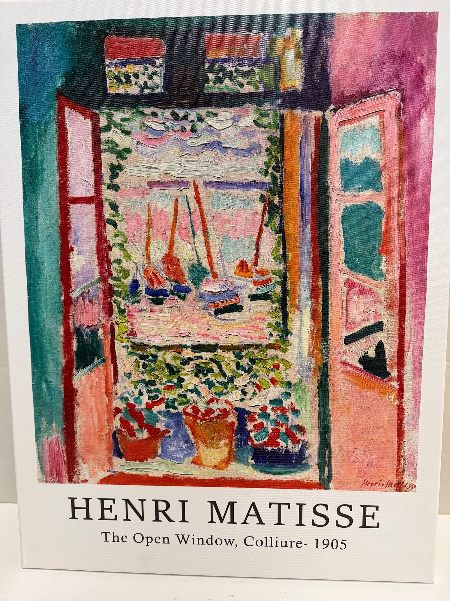 Henri Matisse Open Window Canvas Print