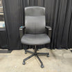 Black Faux Leather High-Back Office Chair