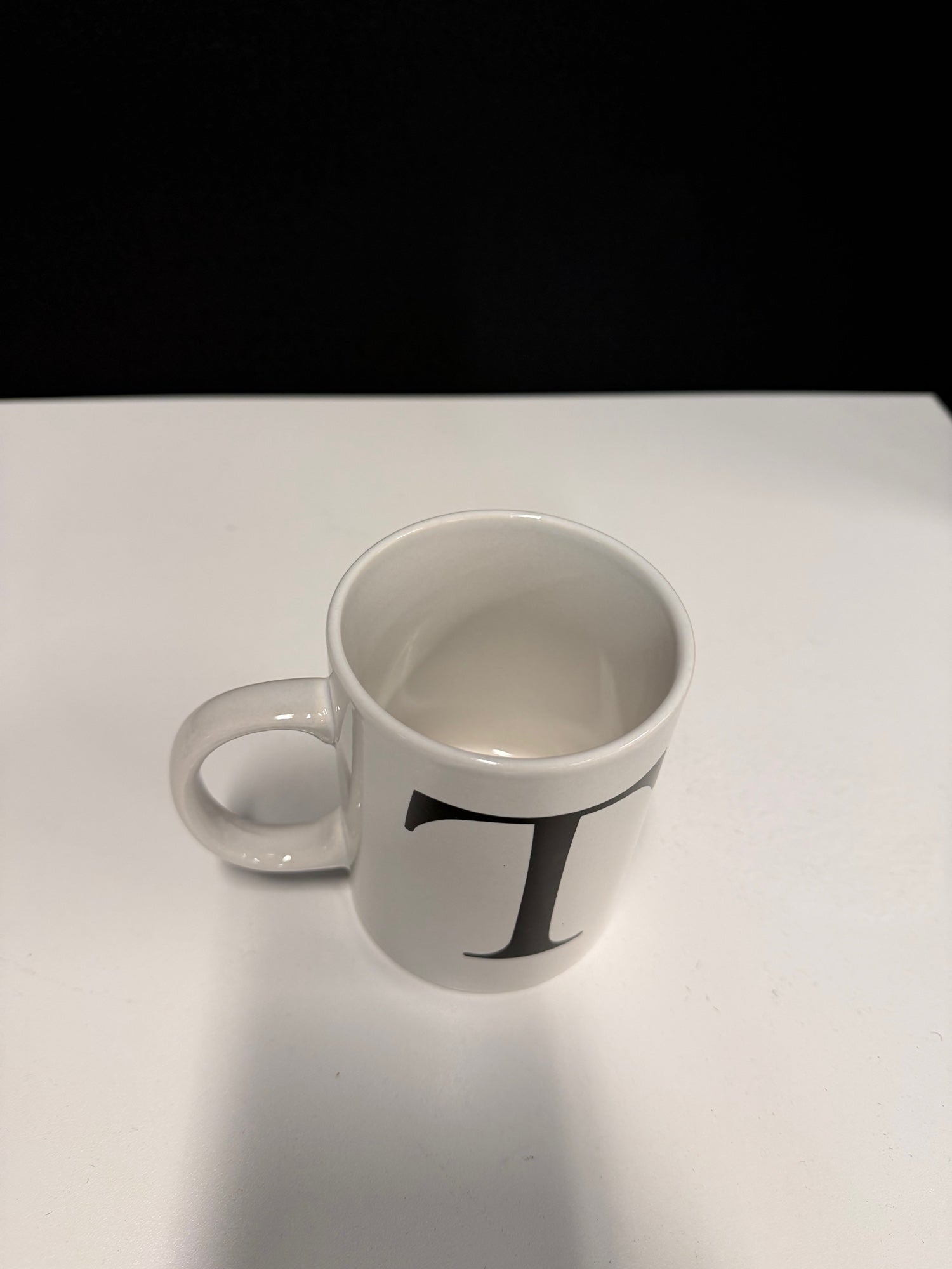Royal Norfolk White Initial T Coffee Mug