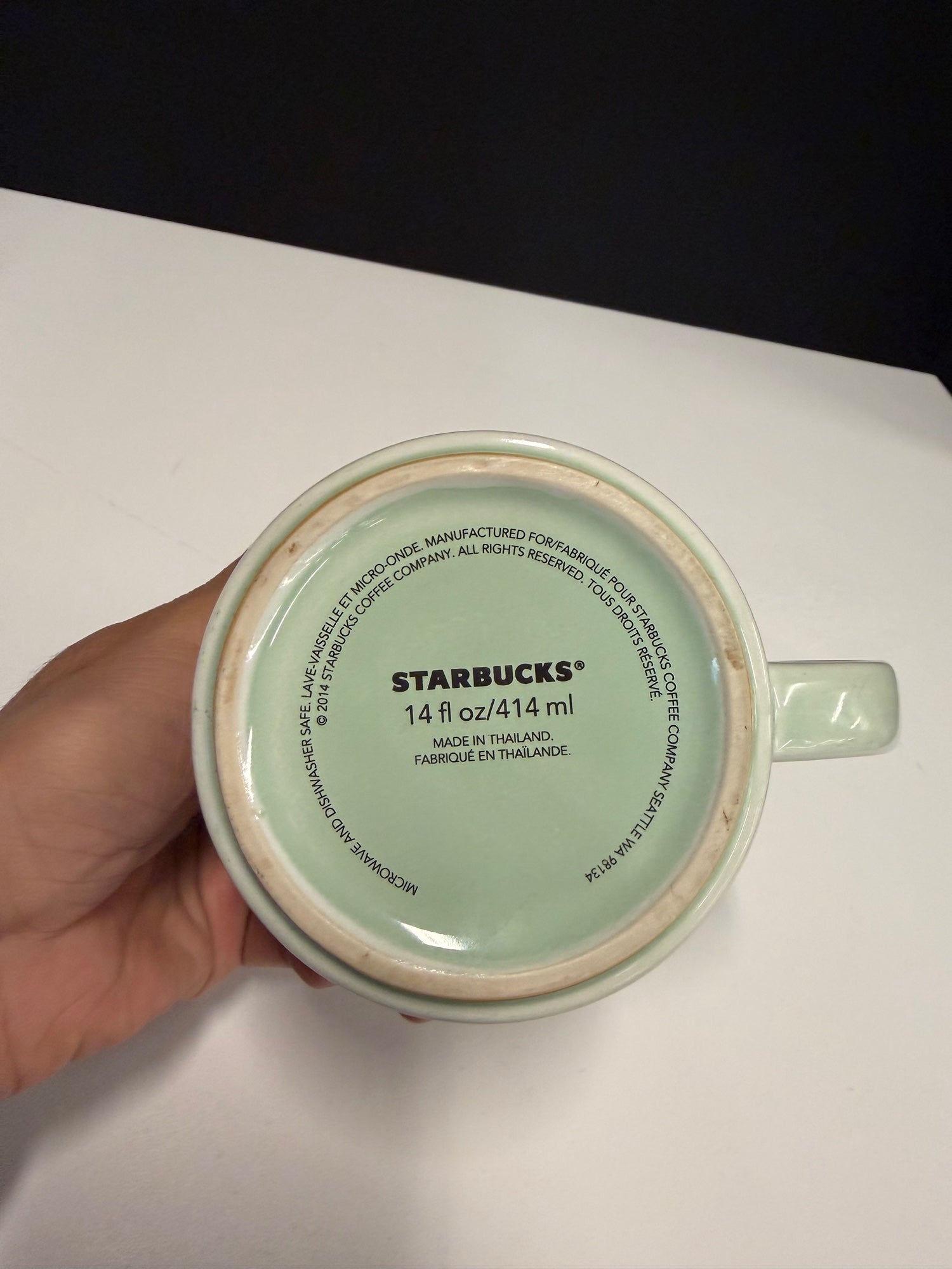 Starbucks Two-Tone Ribbed Mug in Ceramic