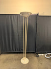 Distressed Decorative Torchiere Floor Lamp with Ram Heads