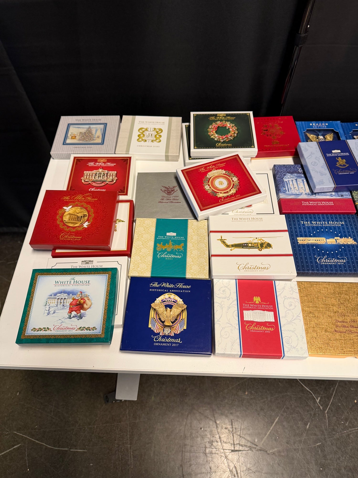 Official White House Christmas Ornaments | Huge Lot of 56 (In Boxes)