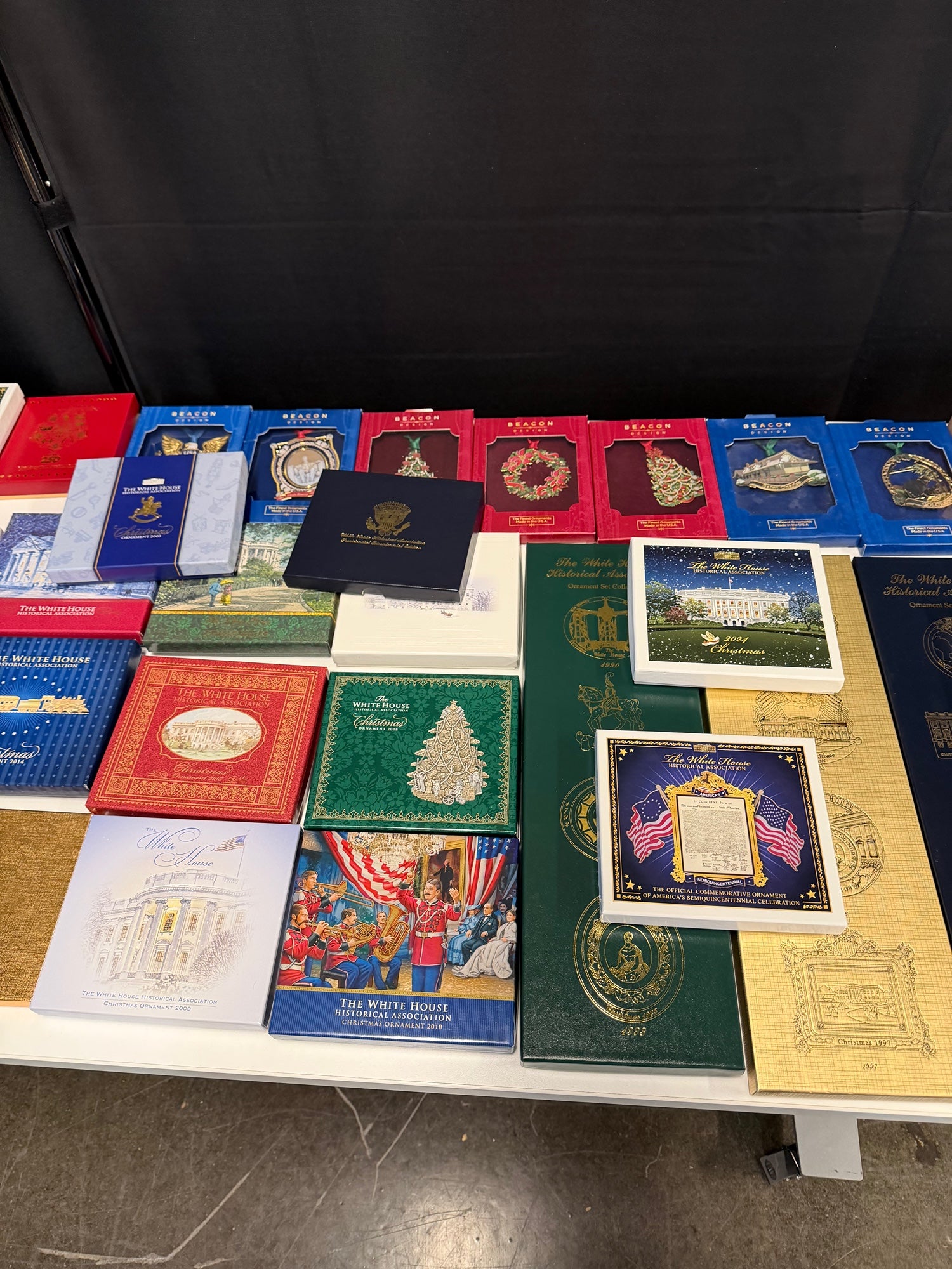 Official White House Christmas Ornaments | Huge Lot of 56 (In Boxes)