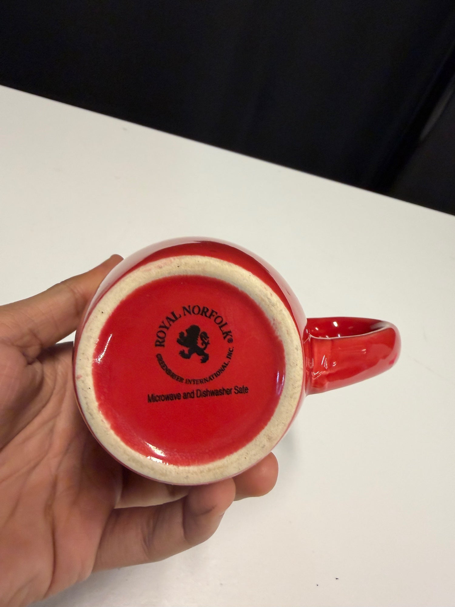 Royal Norfolk Red Ceramic Coffee Mug