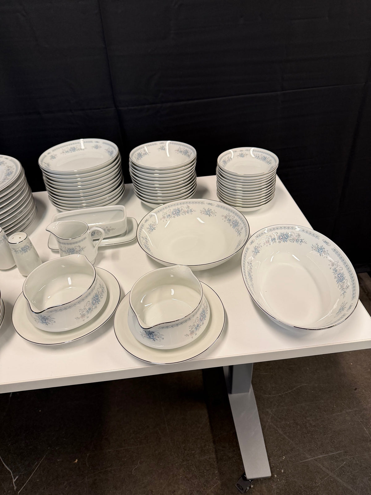 1960s Christine Pattern by Fine China of Japan 12-Person Complete Dinnerware Set | 111 Pieces