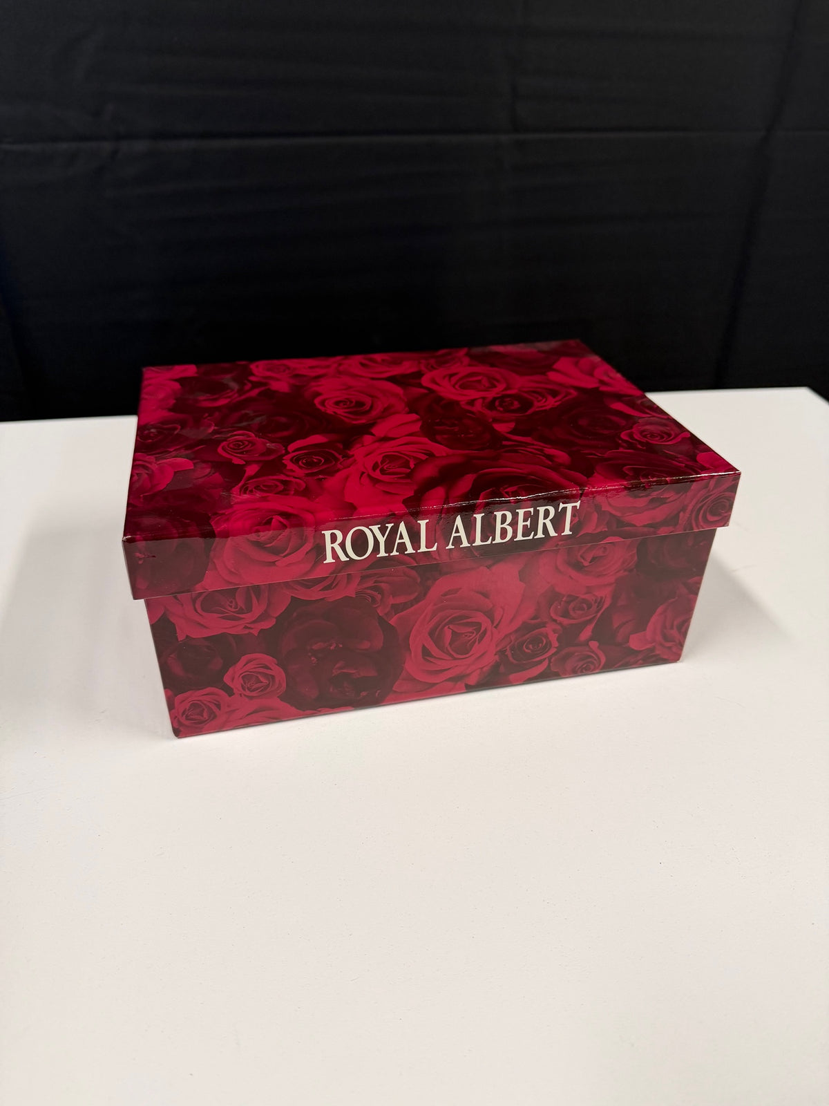 Pair of Royal Albert Montrose Rose Porcelain Candle Holders in Box