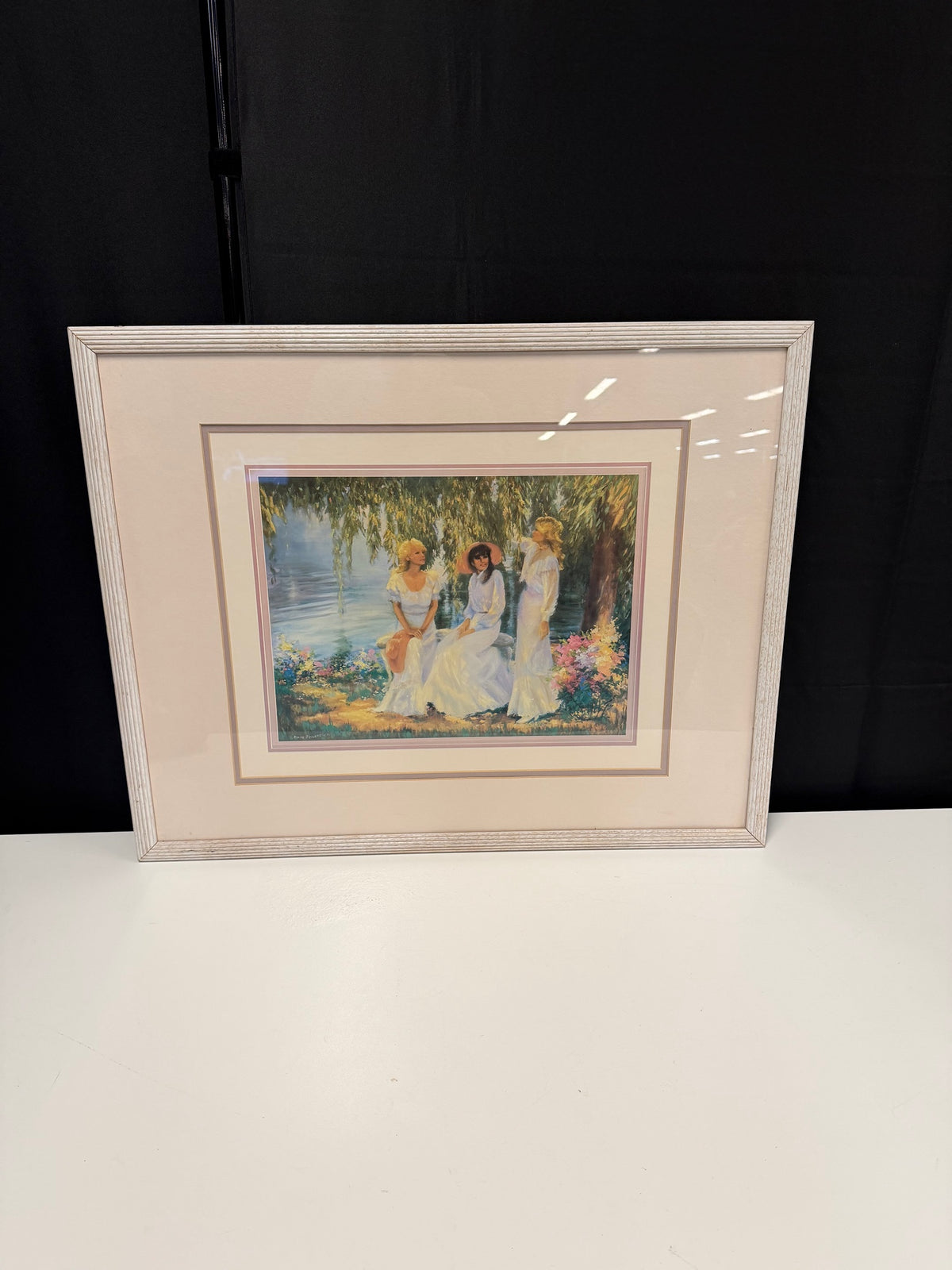 Diana Reineke Women by Lake Framed Print