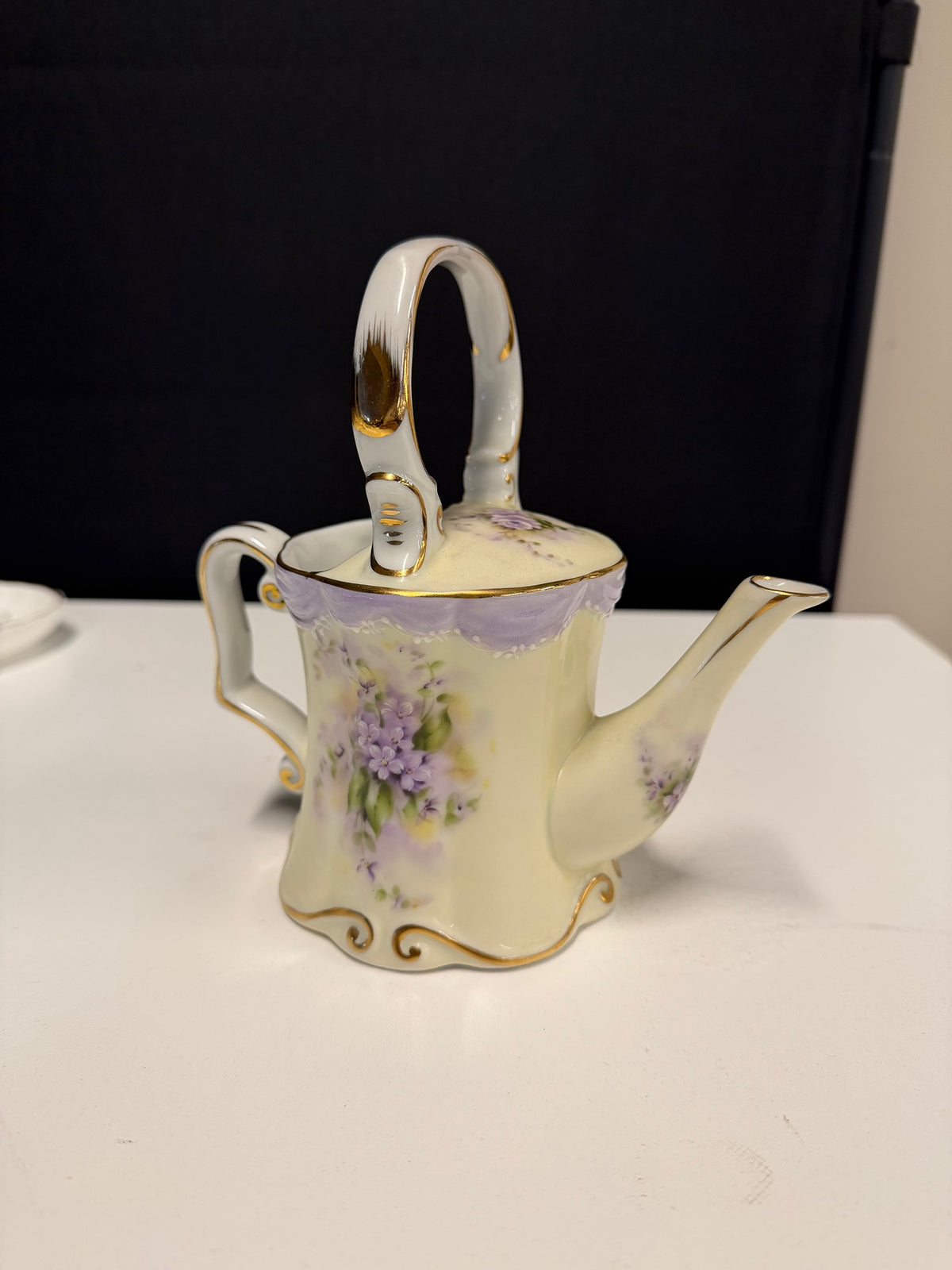 Flowers, Inc. Balloons Hand-Painted Teapot with Floral Design