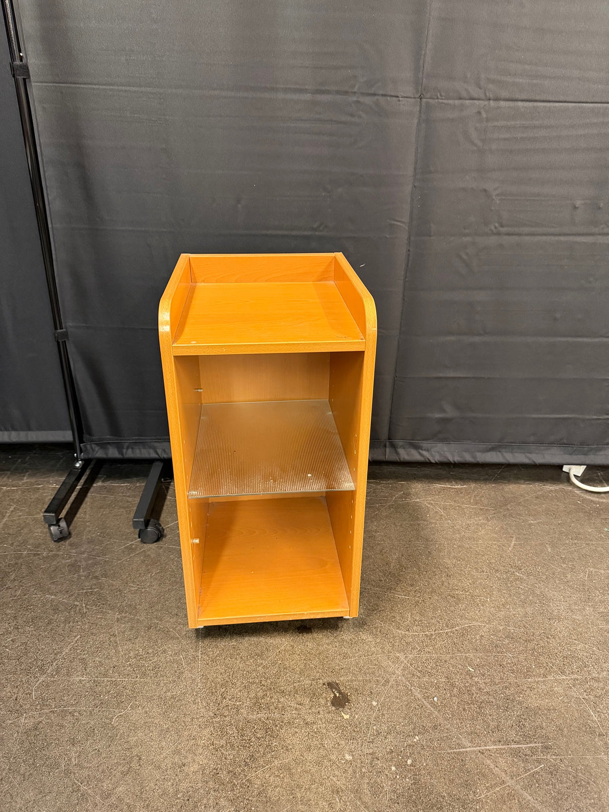 Small Light Wood Two-Shelf Bookcase