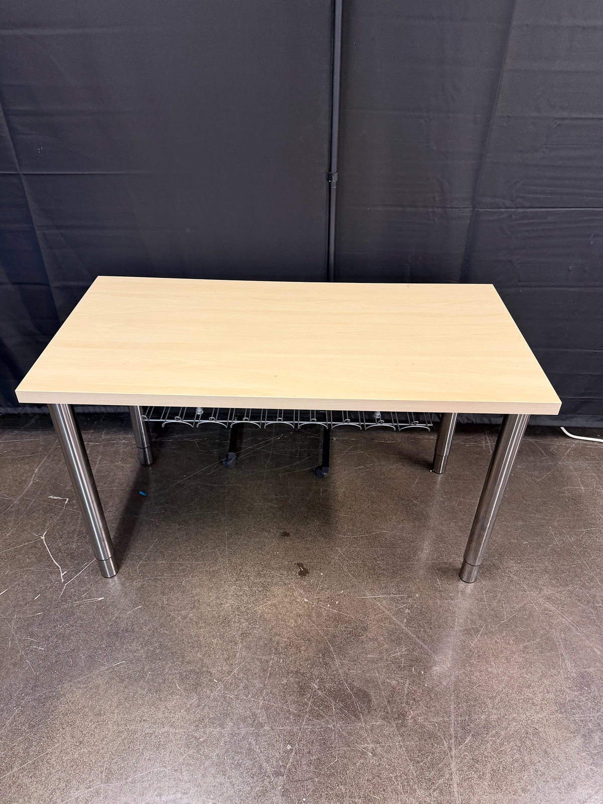 IKEA LINNMON Light Wood-Look Desk with Metal Legs