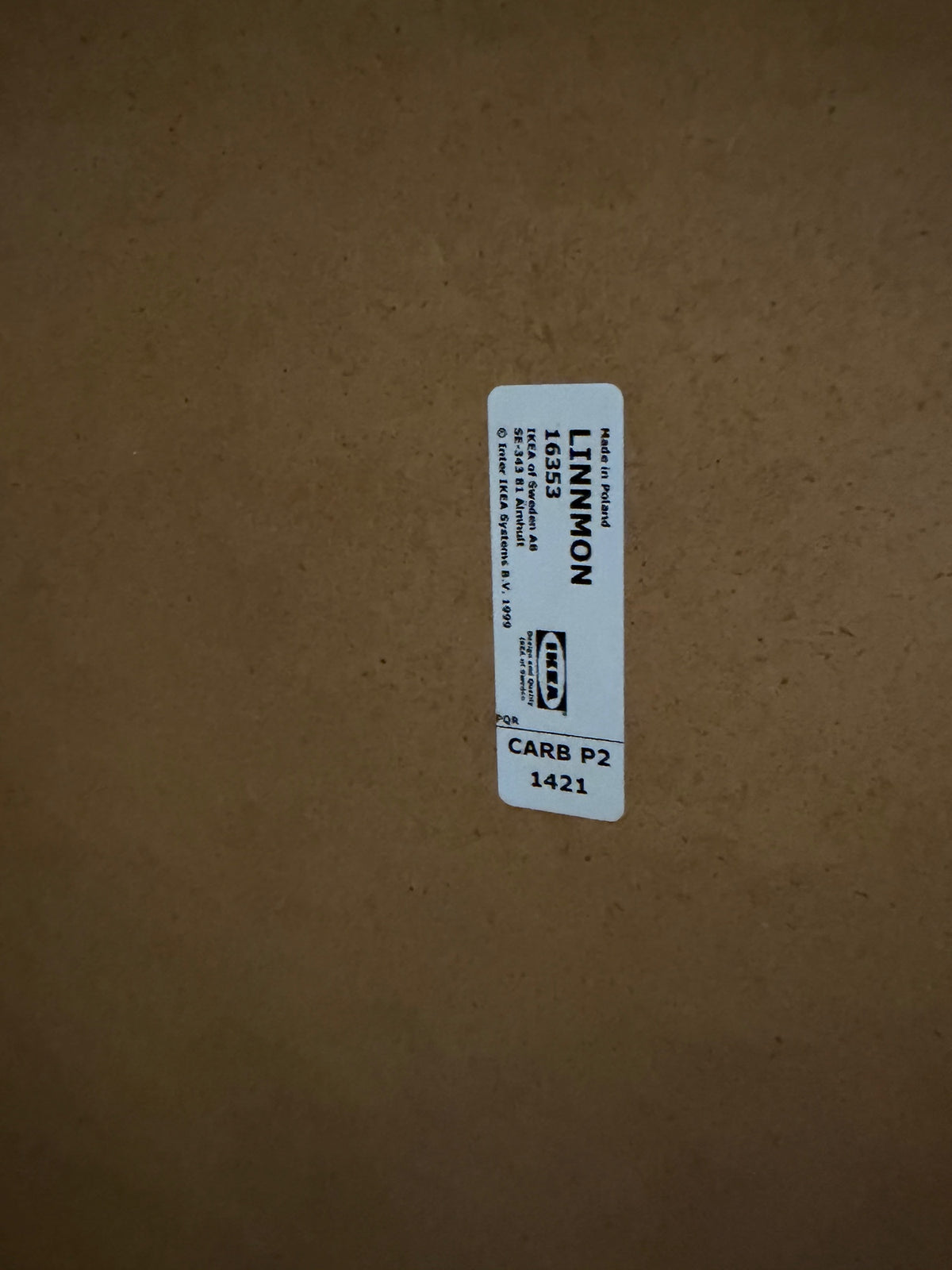 IKEA LINNMON Light Wood-Look Desk with Metal Legs