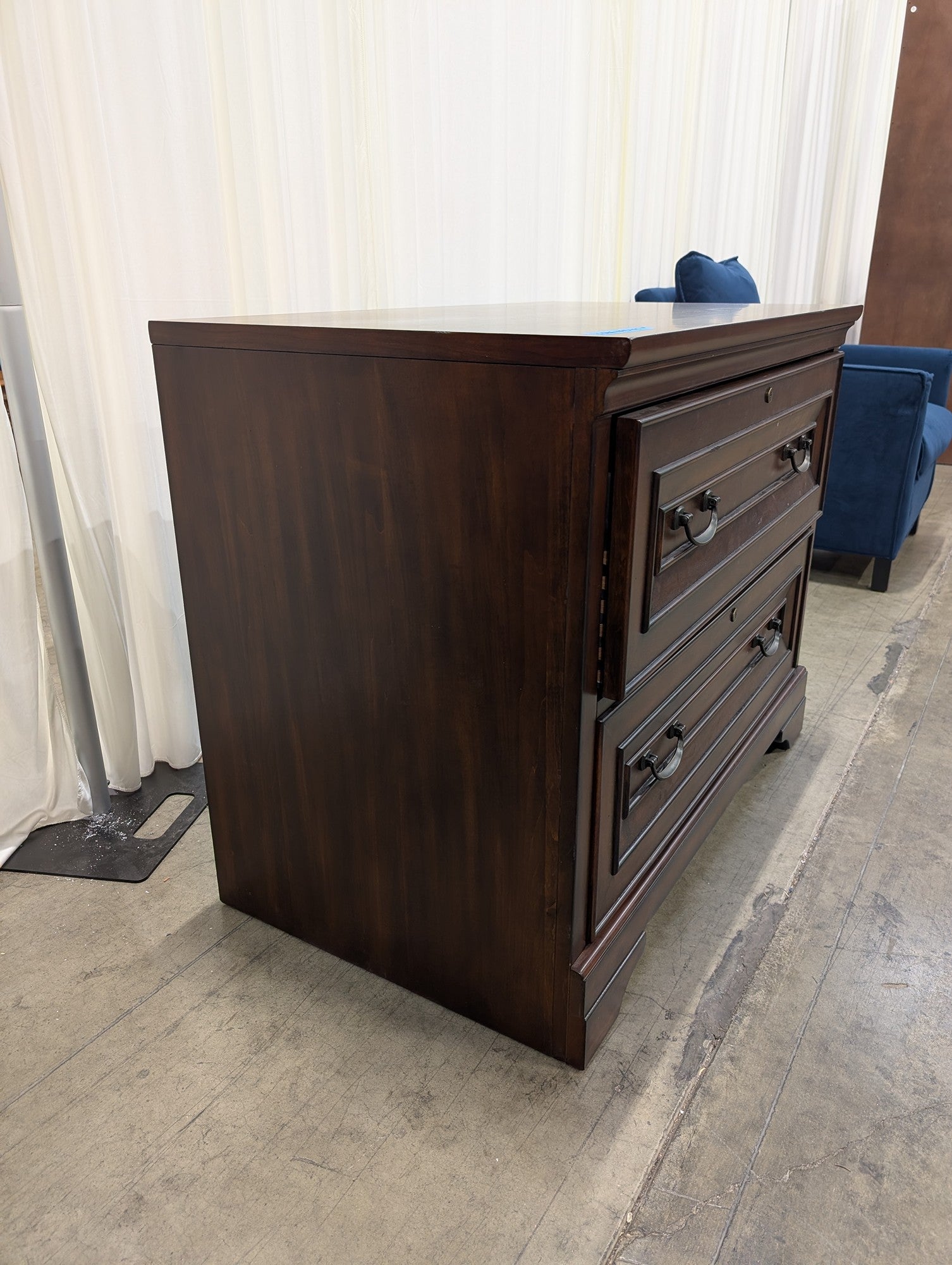 Aspenhome Dark Wood Two-Drawer File Cabinet