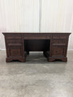 Aspenhome Double Pedestal Desk in Dark Wood