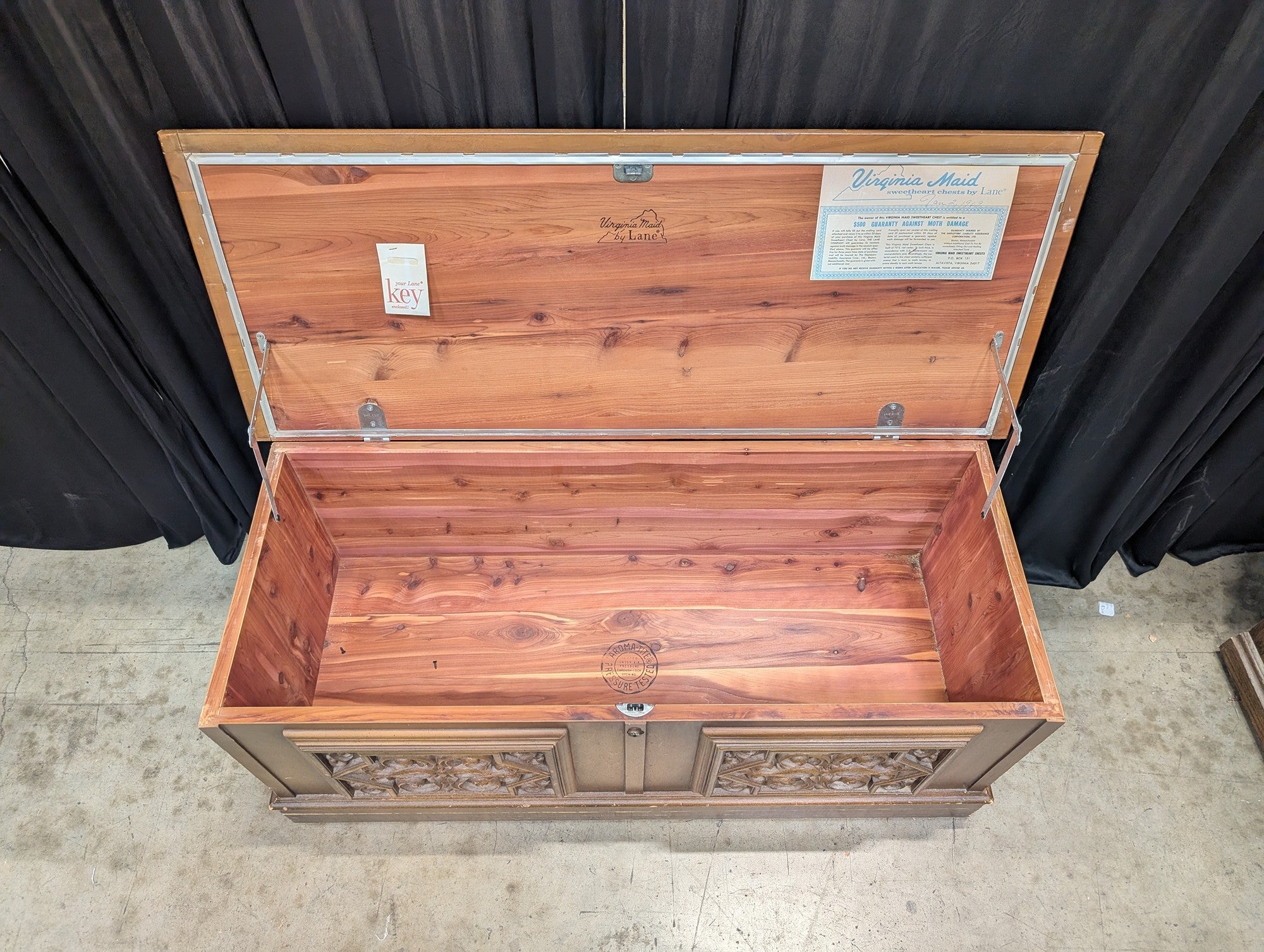Vintage Lane Cedar Chest with Carved Panels