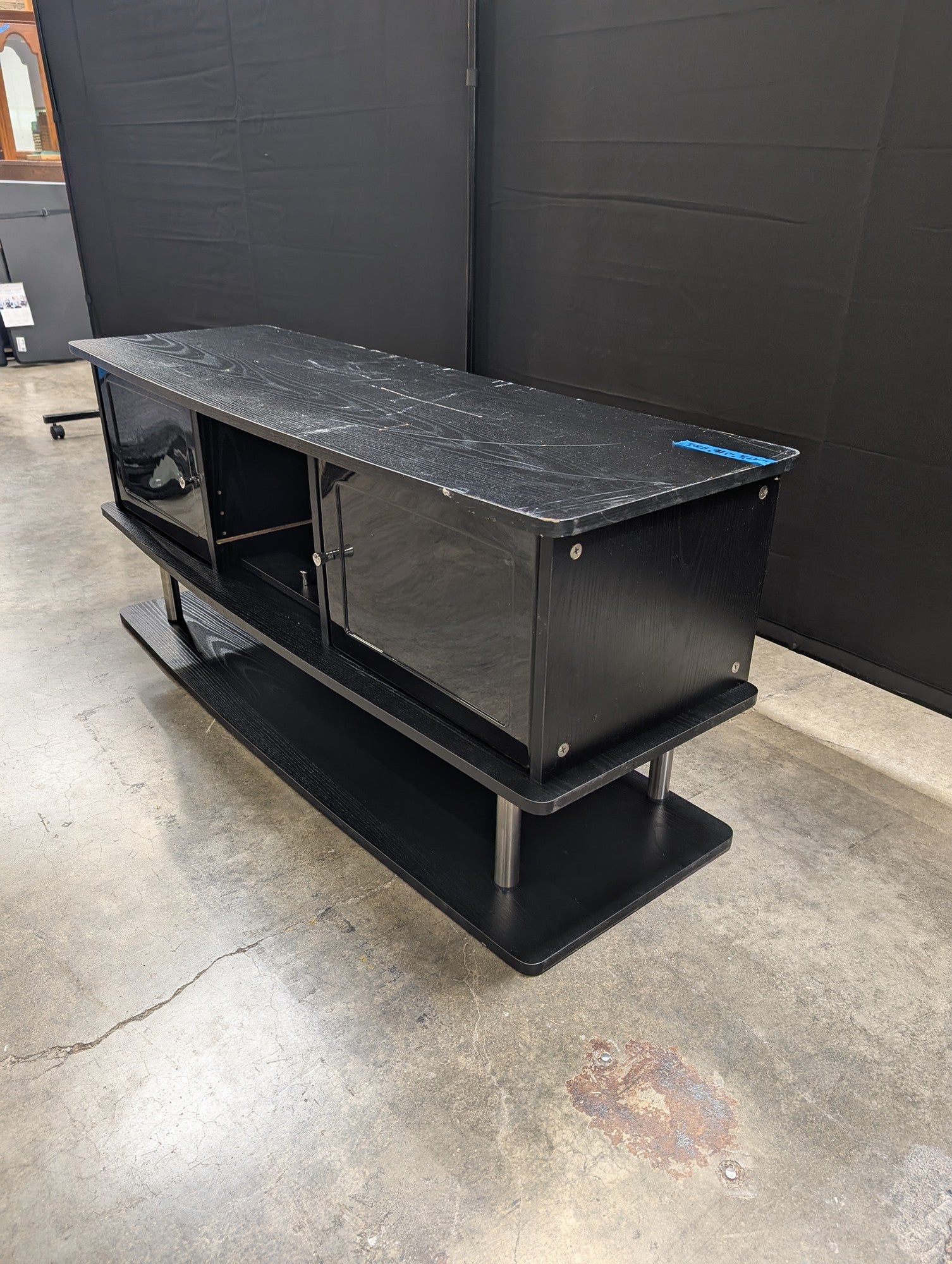 Modern Black Media Console Storage