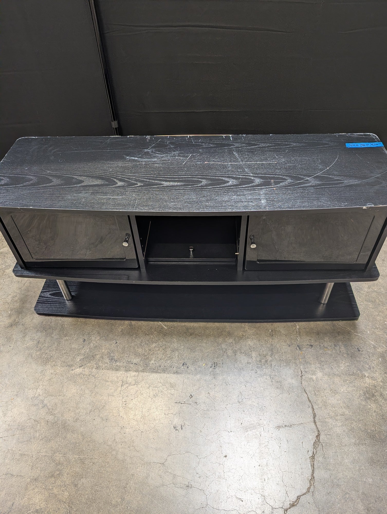 Modern Black Media Console Storage