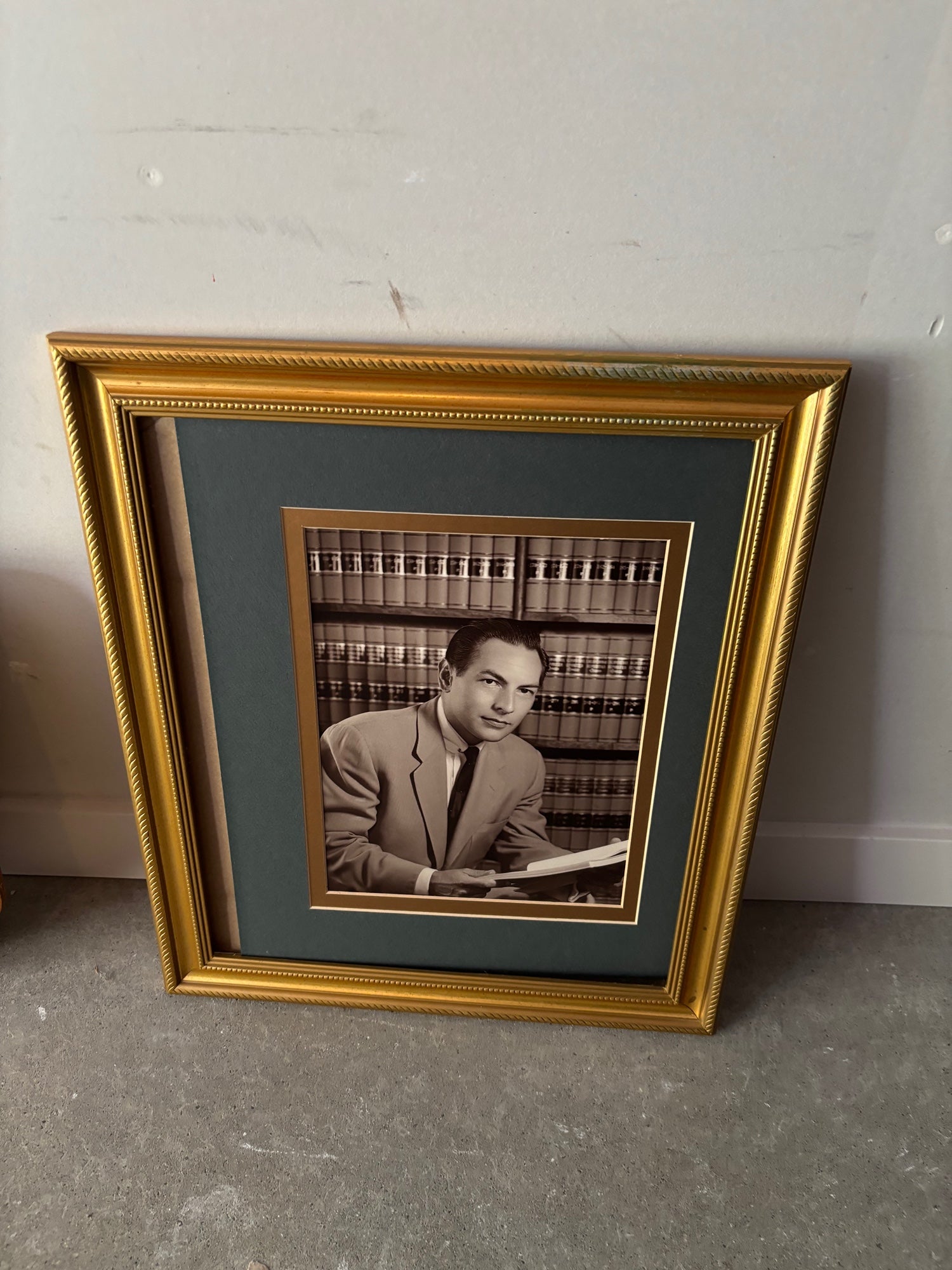 Vintage Gold Beveled Framed Photograph