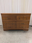 Harmony House Mid-Century Eight-Drawer Dresser in Wood