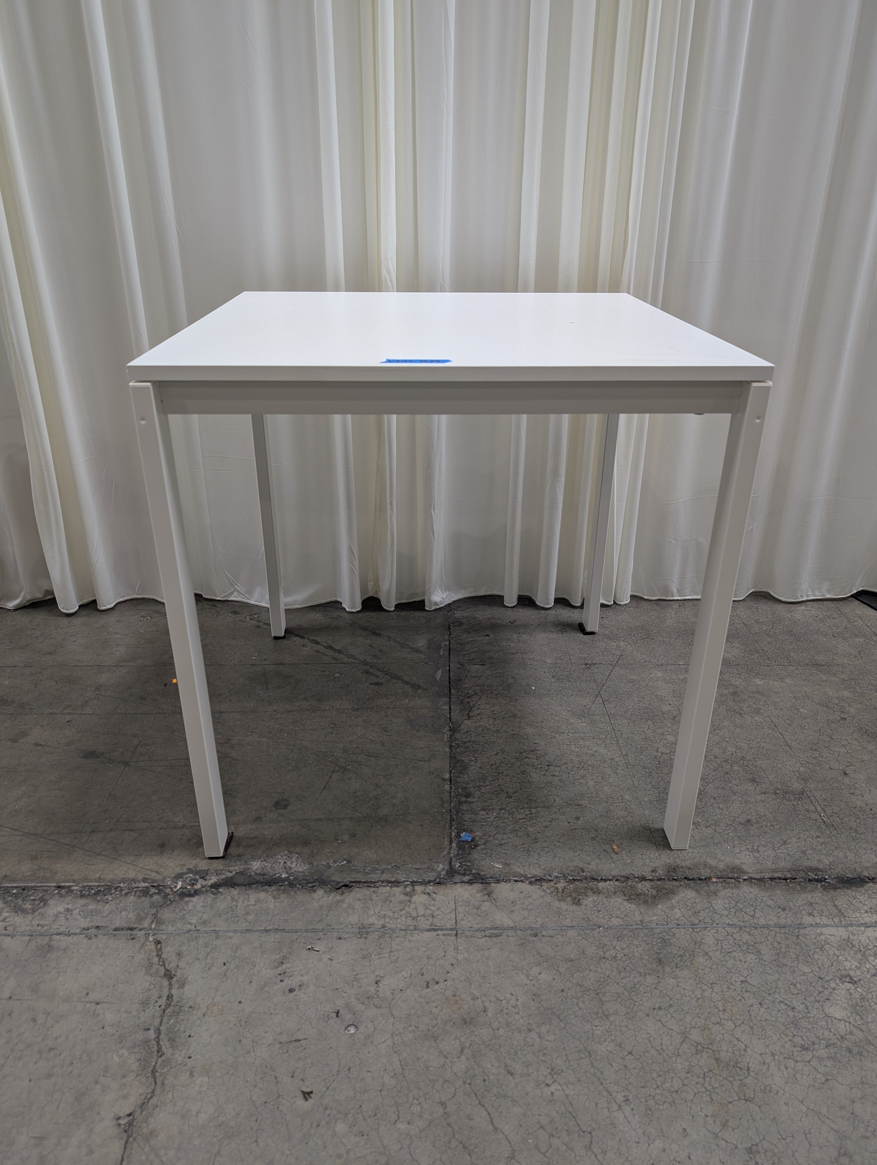 Simple White Square Dining Table