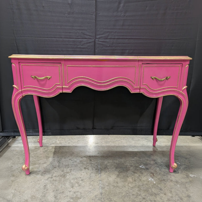 Pink and Gold Vanity