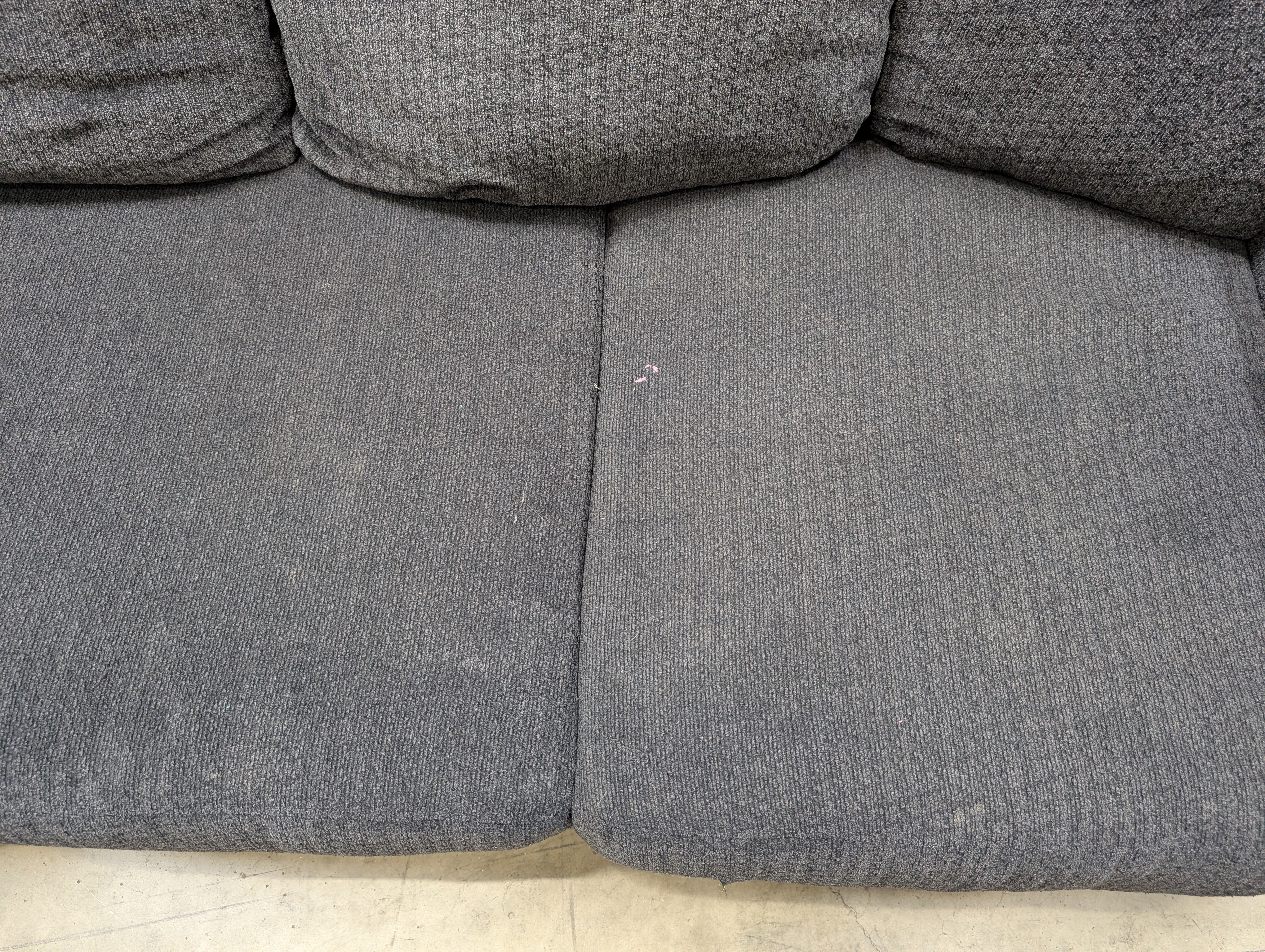 Contemporary Dark Grey Fabric Ashley Furniture Sofa Used