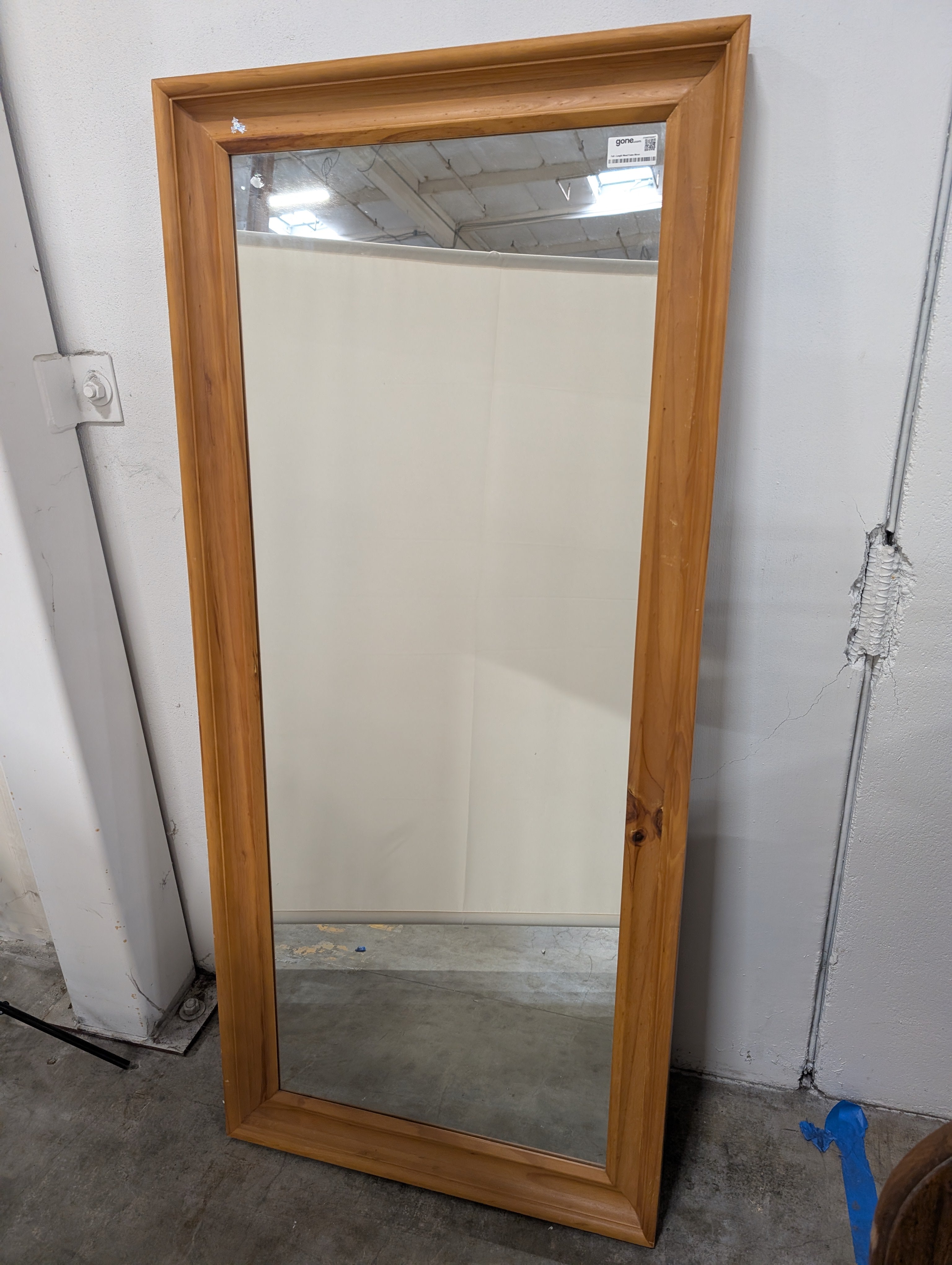 Full-Length Wood Frame Mirror