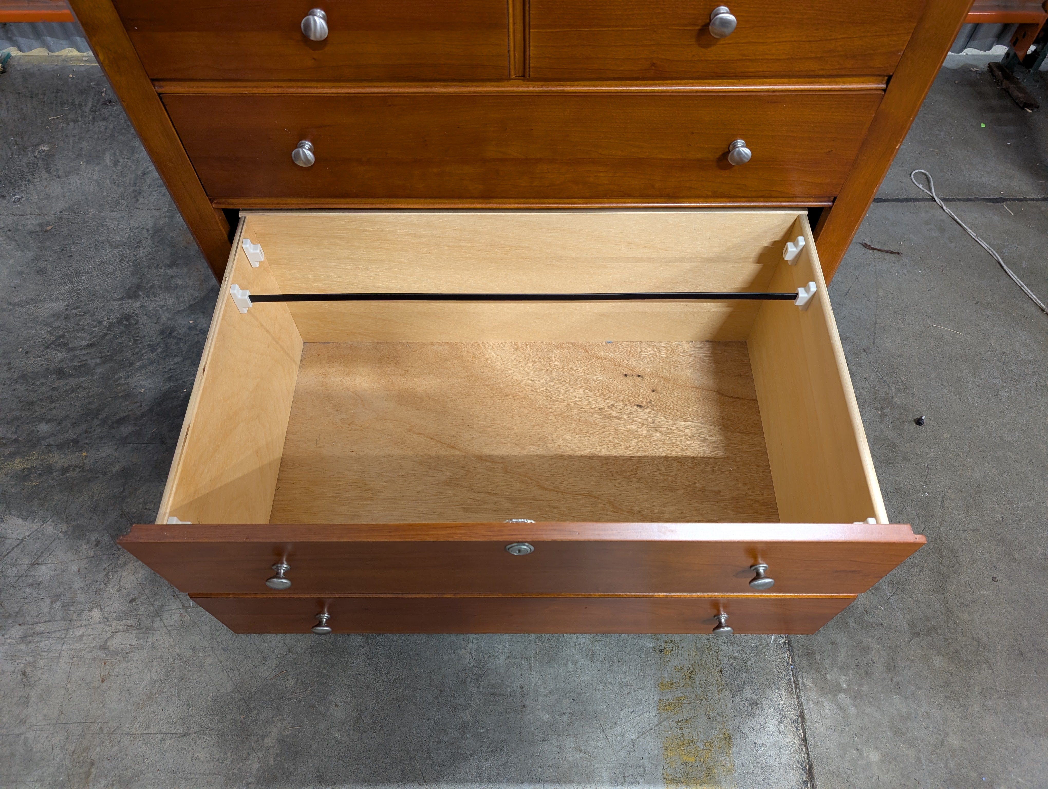 Thomasville Classic Wooden Bookcase Hutch with Four-Drawer Base