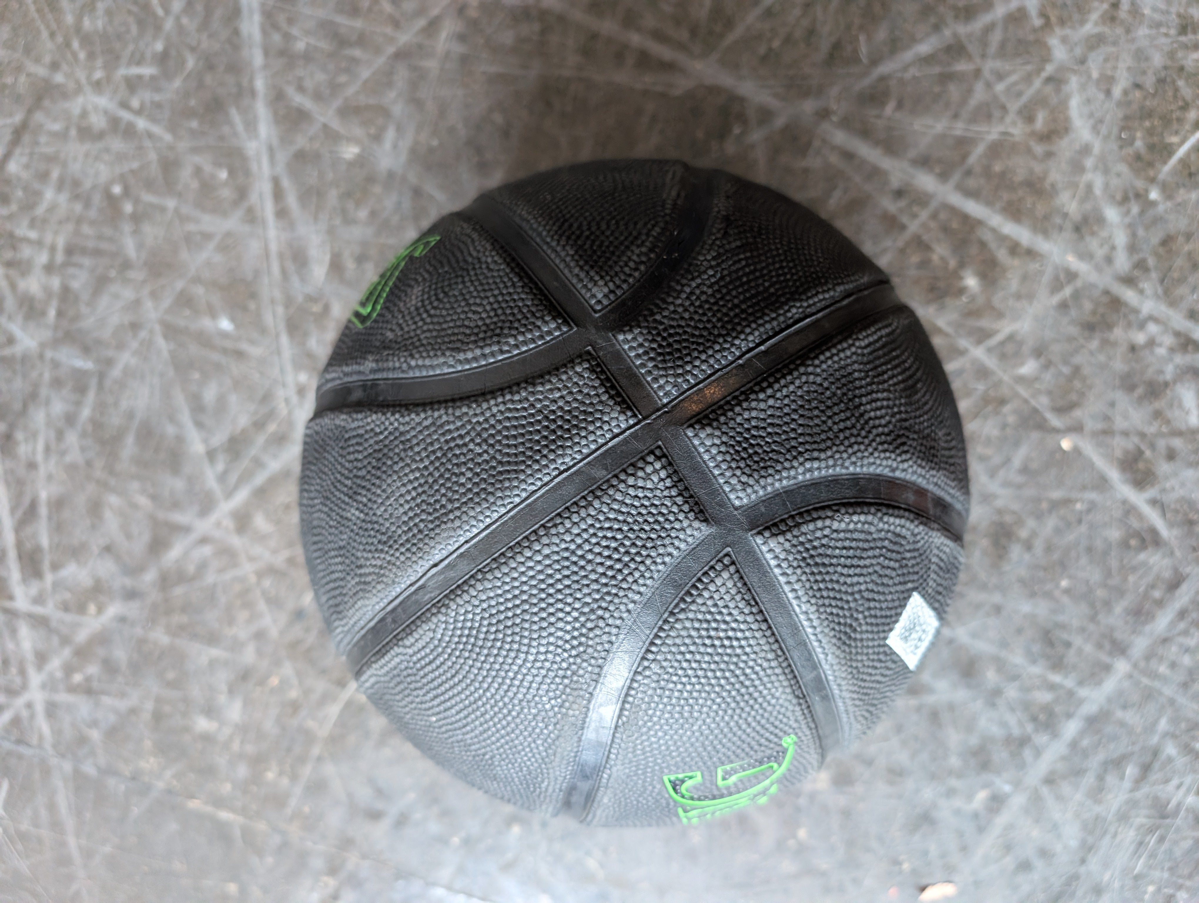 SPALDING STREET PHANTOM NBA Performance Basketball Black Green