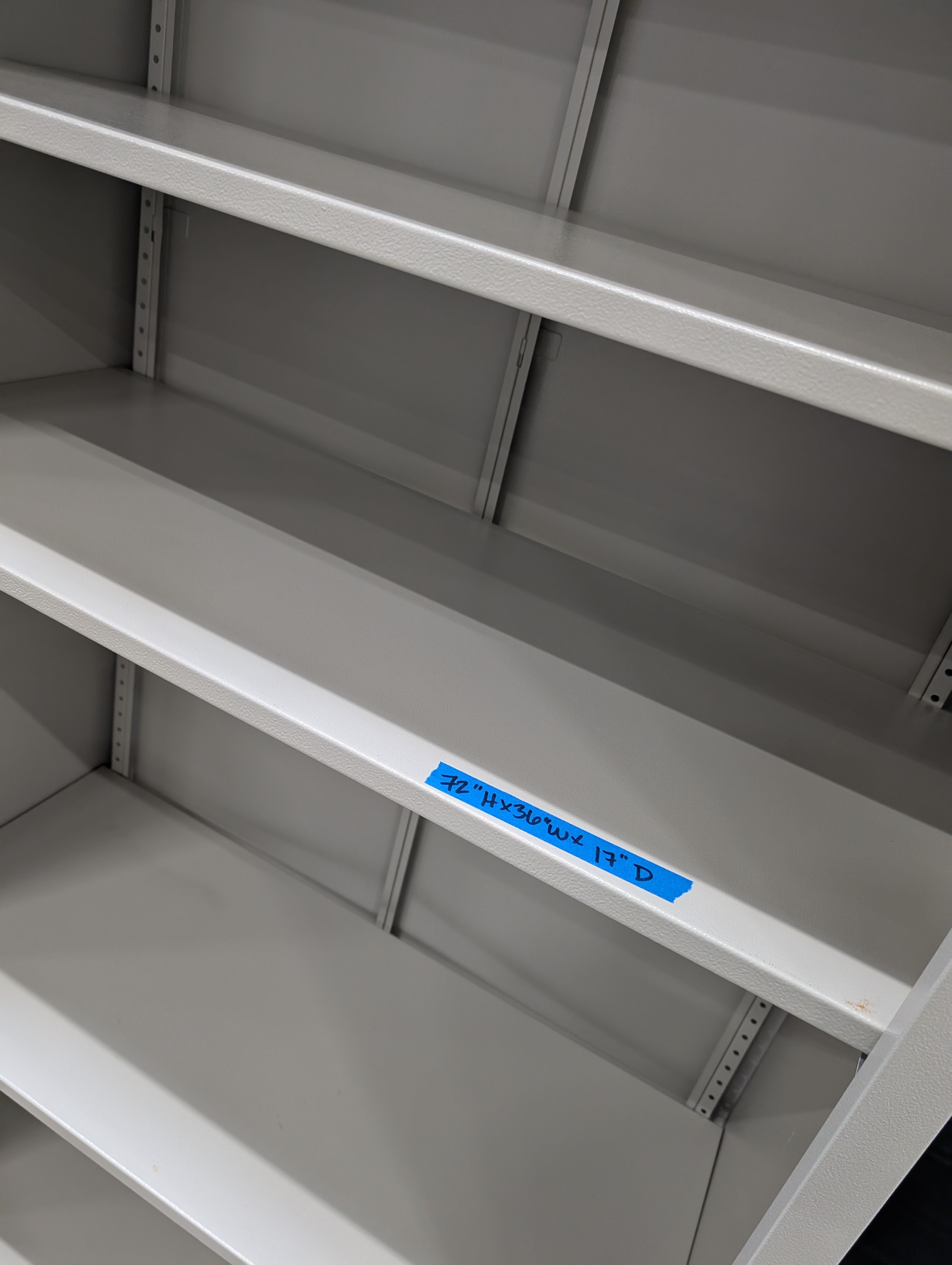 Versatile Grey Metal Storage Shelf on Casters