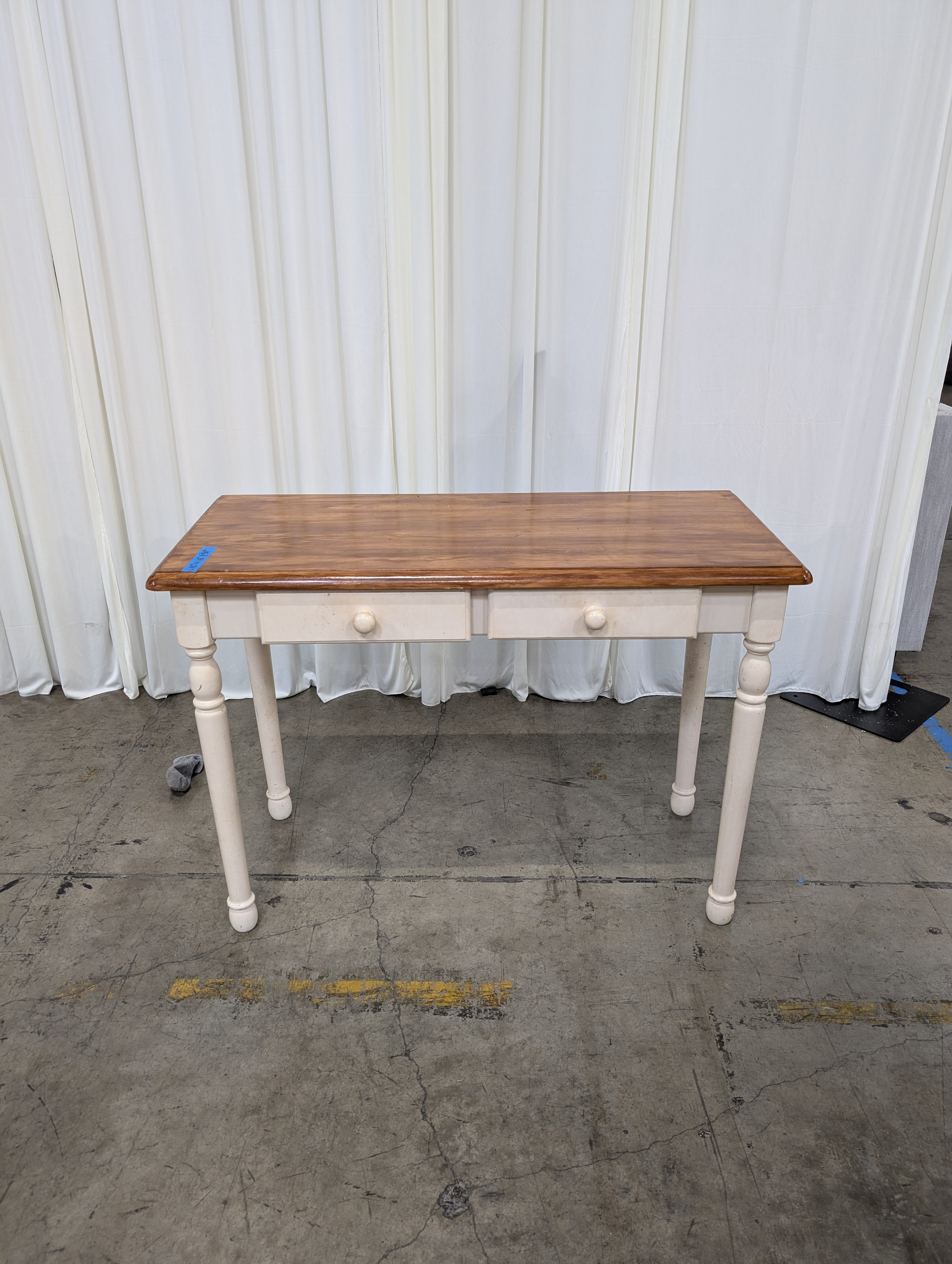 Two Drawer Two Tone Console Table