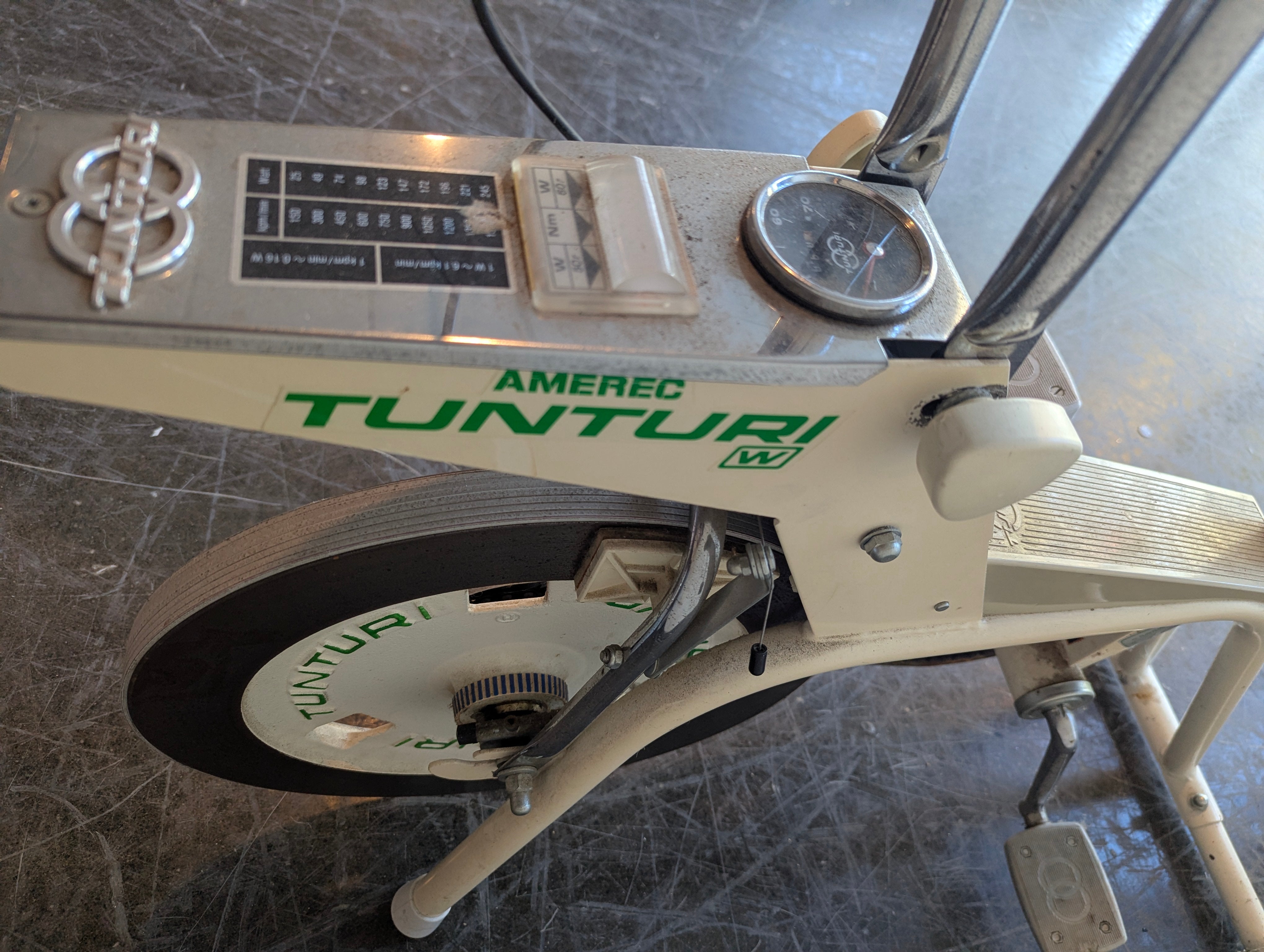 Vintage Tunturi Stationary Exercise Bike