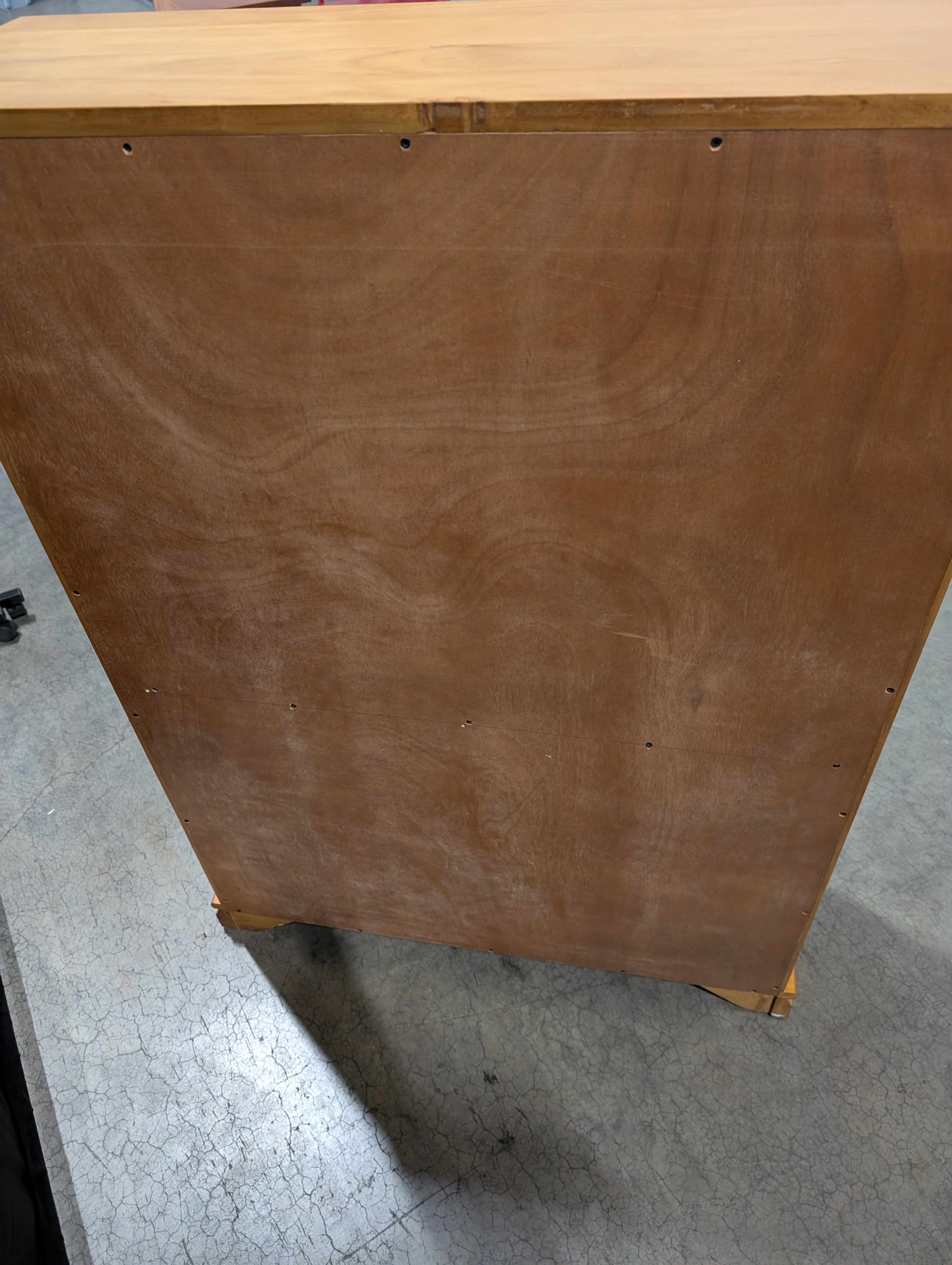 Honey Oak Wood Bookcase with Crown Molding