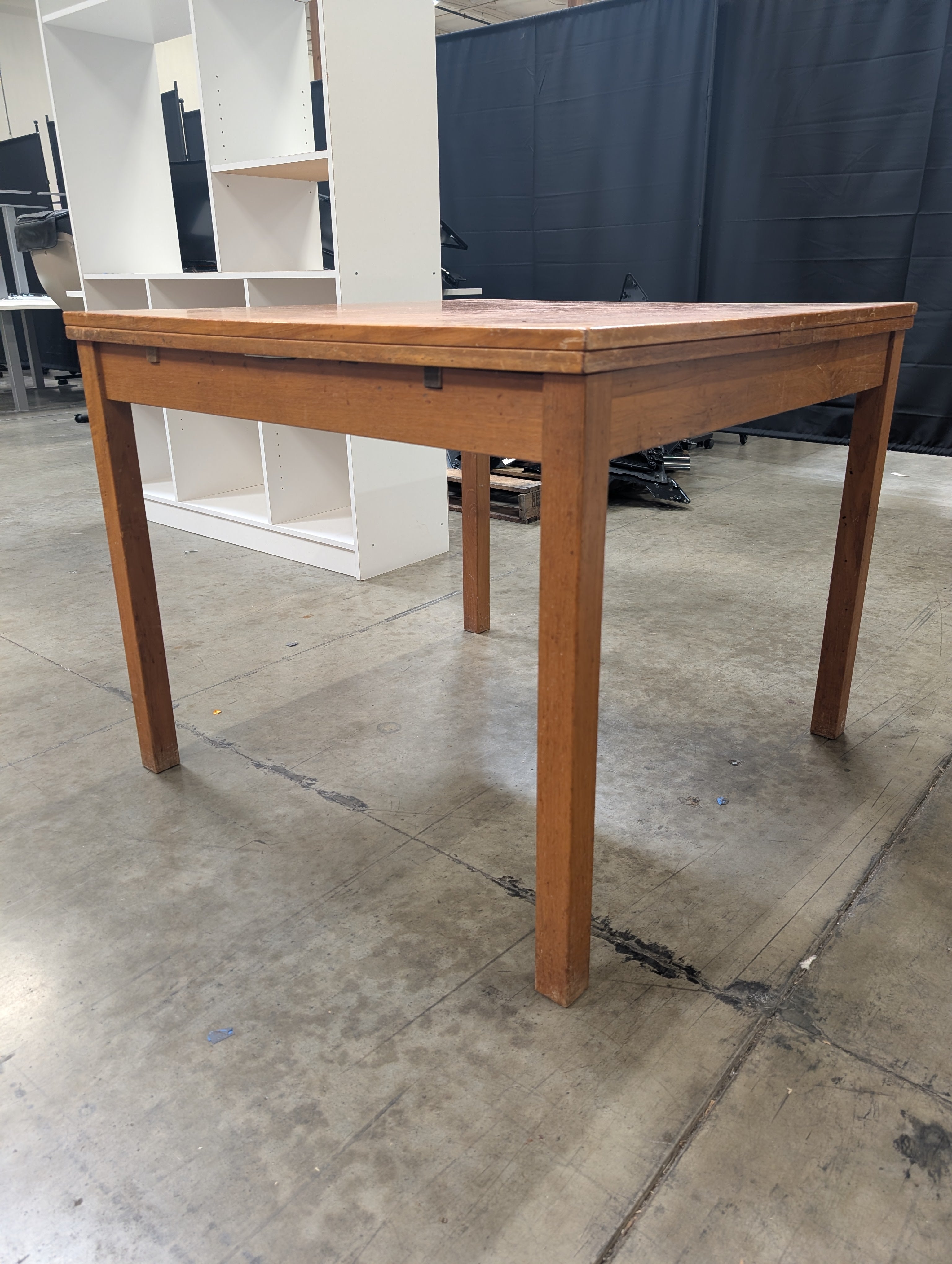 Warm Toned Rectangular Wood Kitchen Table