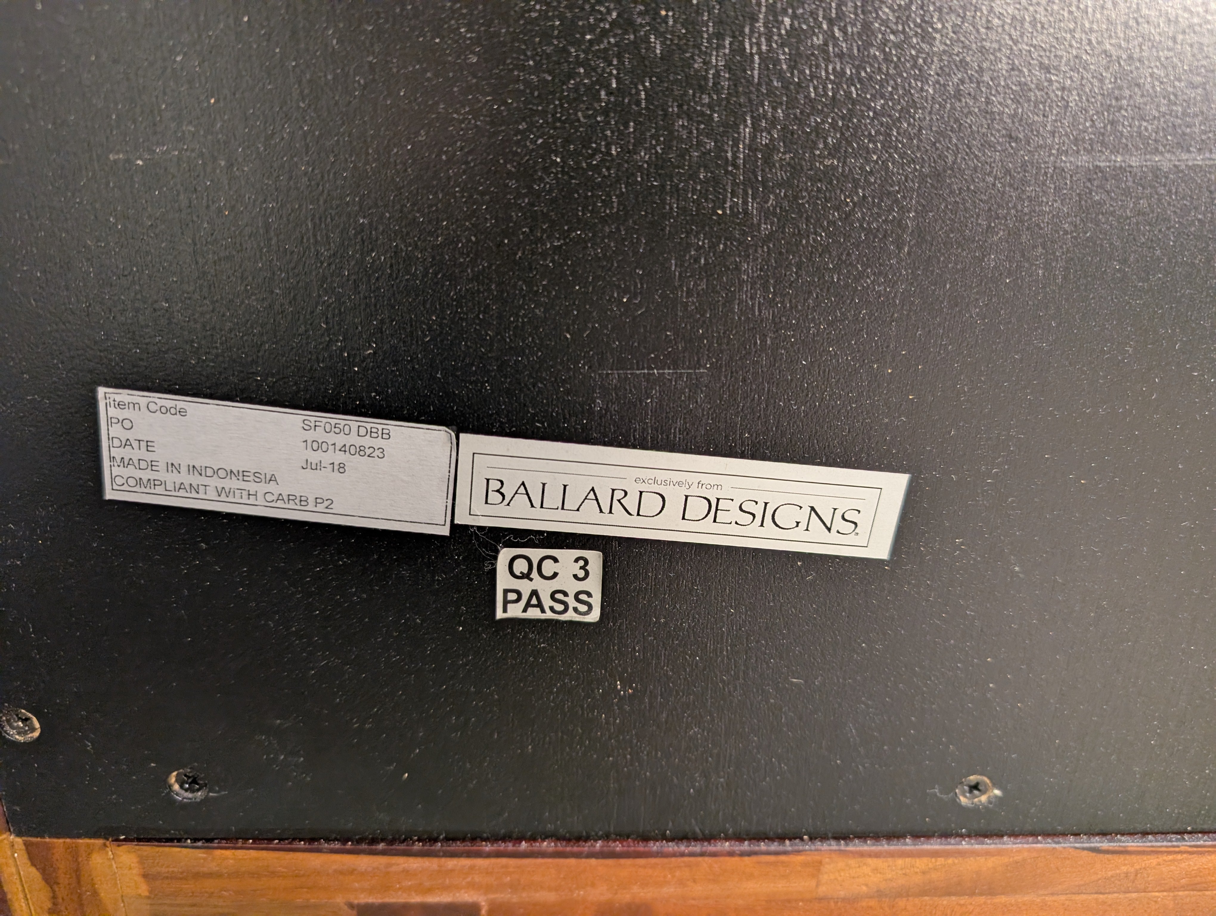 Contemporary Ballard Designs Two-Door Wood Storage Cabinet